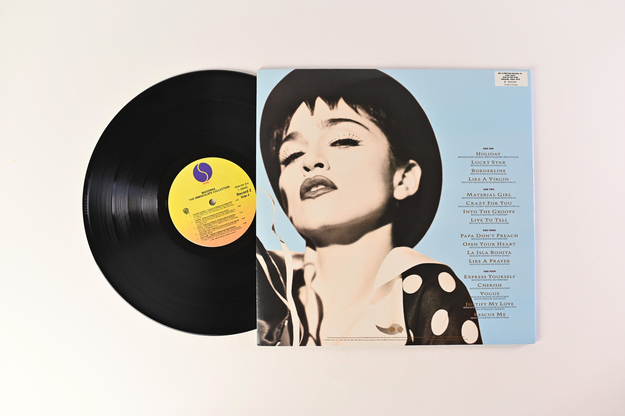 Madonna - The Immaculate Collection on Sire Club Edition