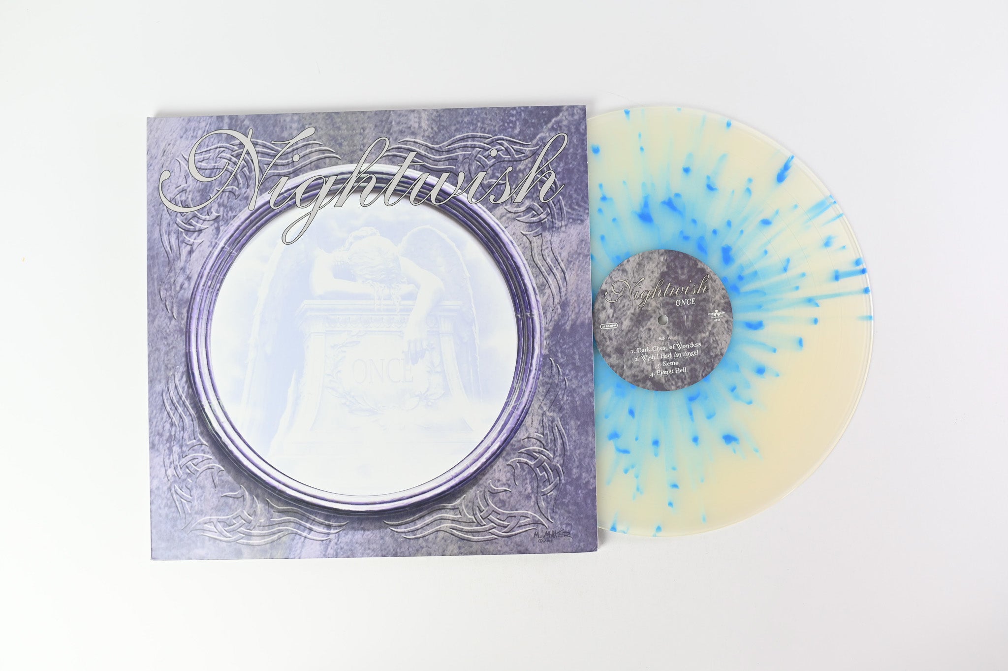 Nightwish - Once on Nuclear Blast Ltd Clear w/Blue Splatter Reissue