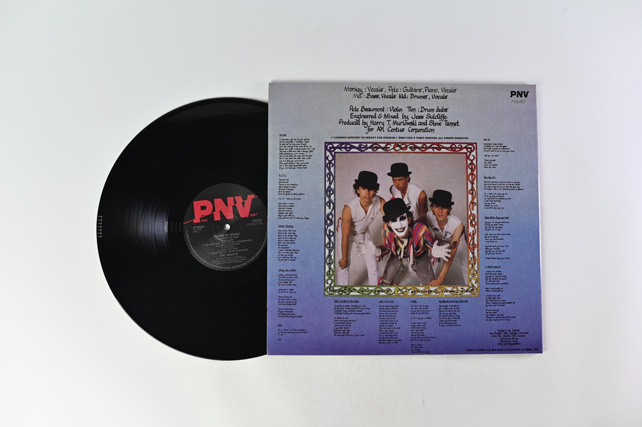 The Adicts - Sound Of Music on Puke N Vomit Records