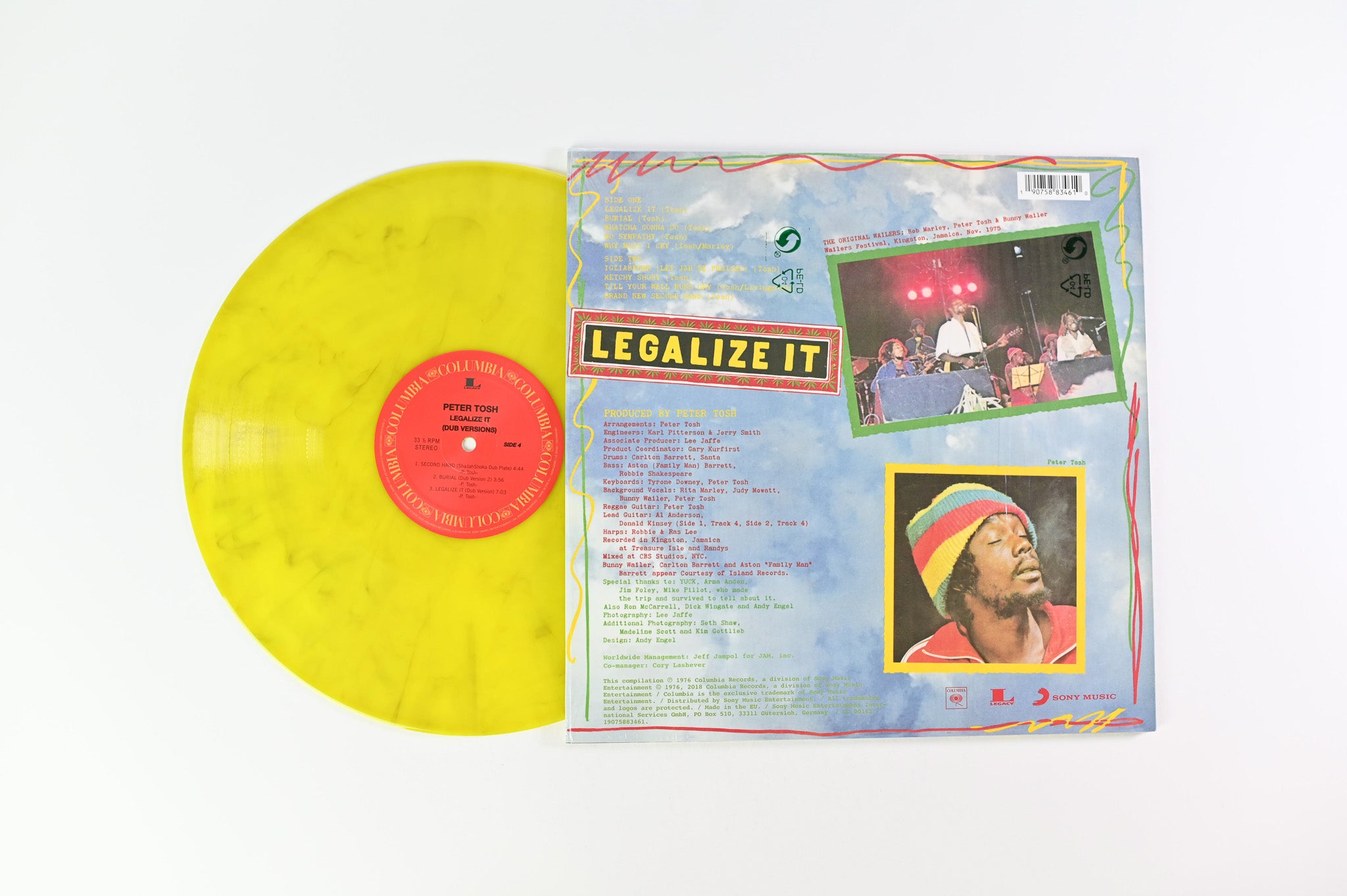 Peter Tosh - Legalize It on Columbia Green / Yellow Marbled Reissue
