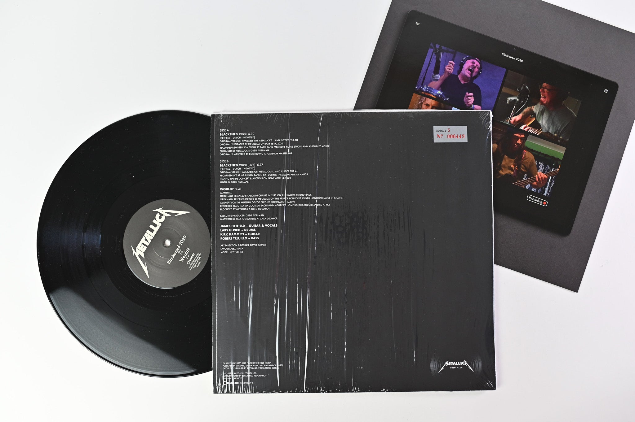 Metallica - Blackened 2020 on Blackened Ltd Numbered Club Edition 12" Single