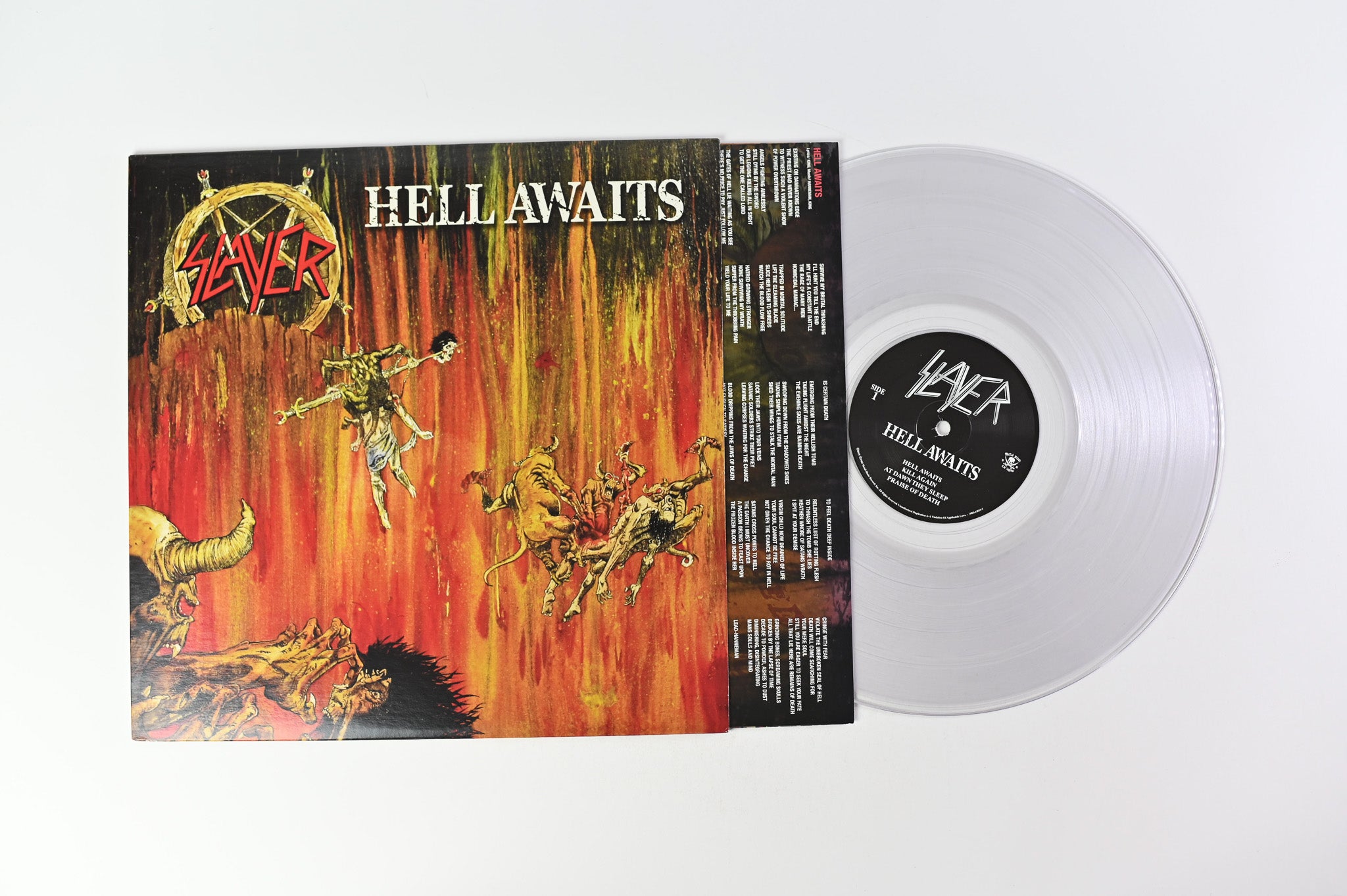 Slayer - Hell Awaits on Metal Blade Clear Reissue