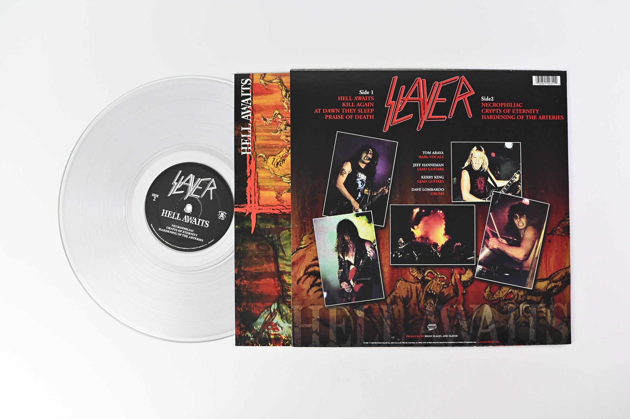 Slayer - Hell Awaits on Metal Blade Clear Reissue