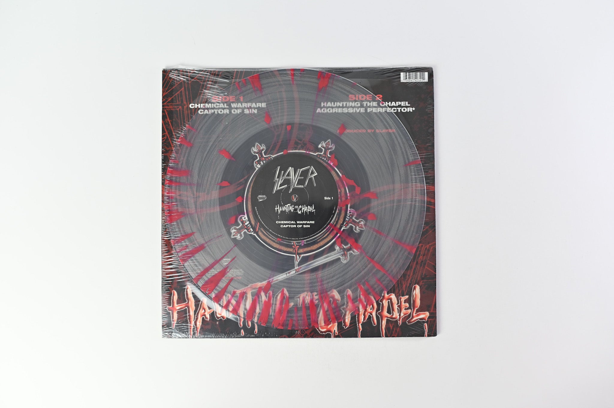 Slayer - Haunting The Chapel on Metal Blade Clear w/Blood Splatter Reissue Sealed