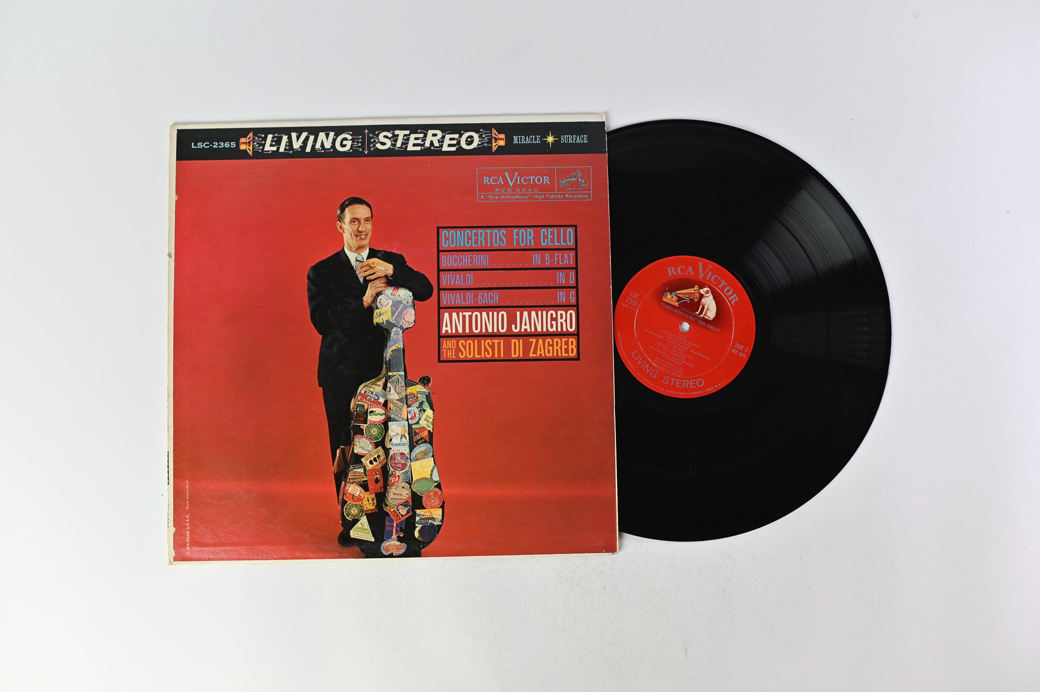 Antonio Janigro - Concertos For Cello on RCA Victor Red Seal - Living Stereo Shaded Dog