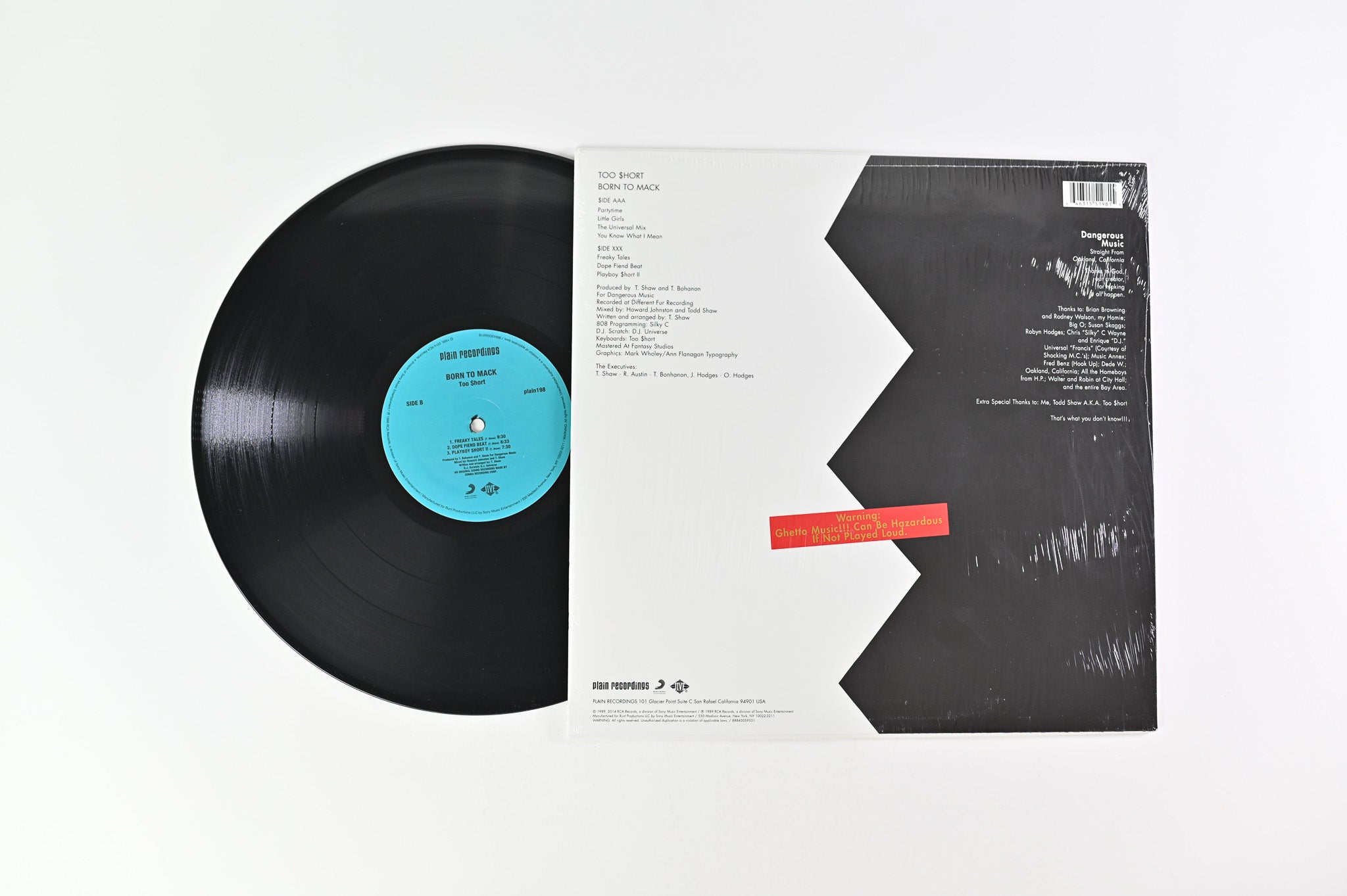 Too Short - Born To Mack on Plain Recordings 180 Gram Reissue