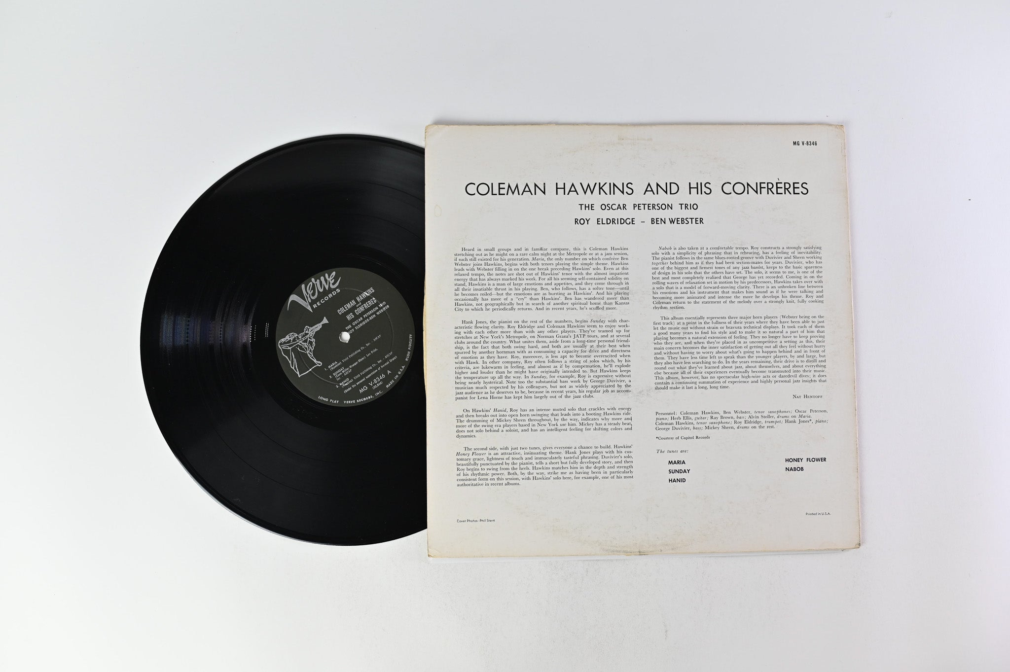 Coleman Hawkins - And Confrères on Verve Records - Mono