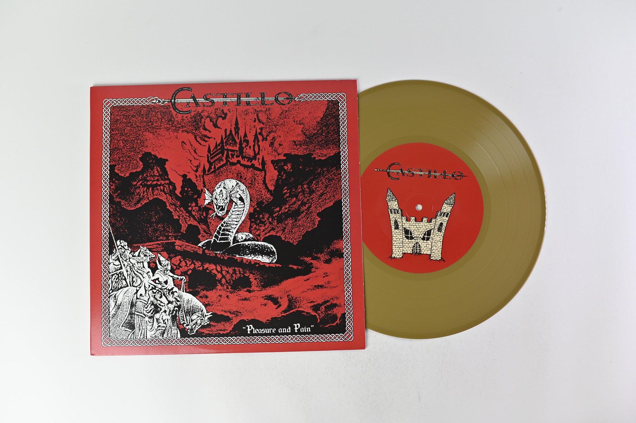Castillo - Pleasure & Pain on Battle Scarred Records - Gold Vinyl