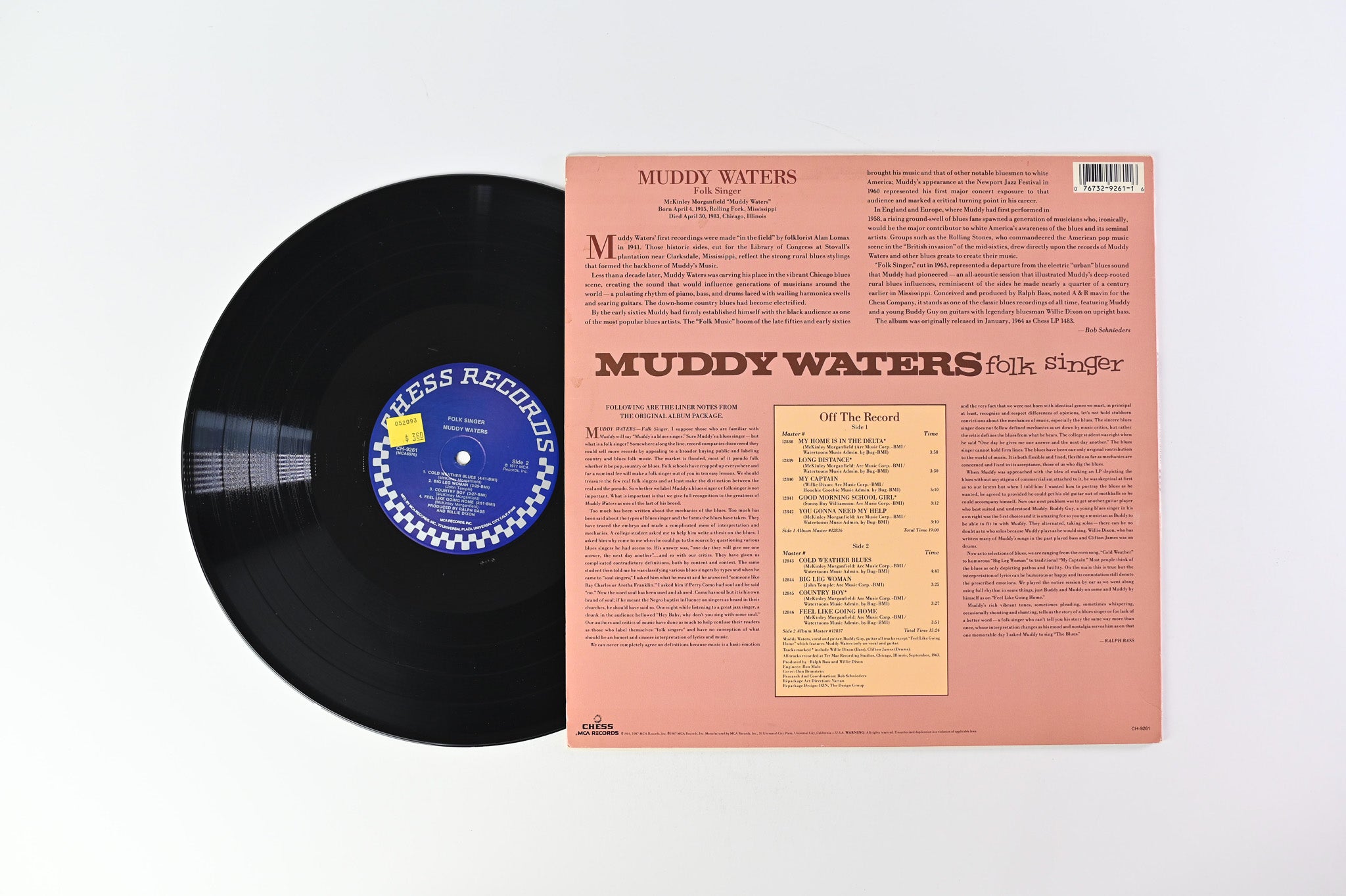 Muddy Waters - Folk Singer on Chess '80s Reissue