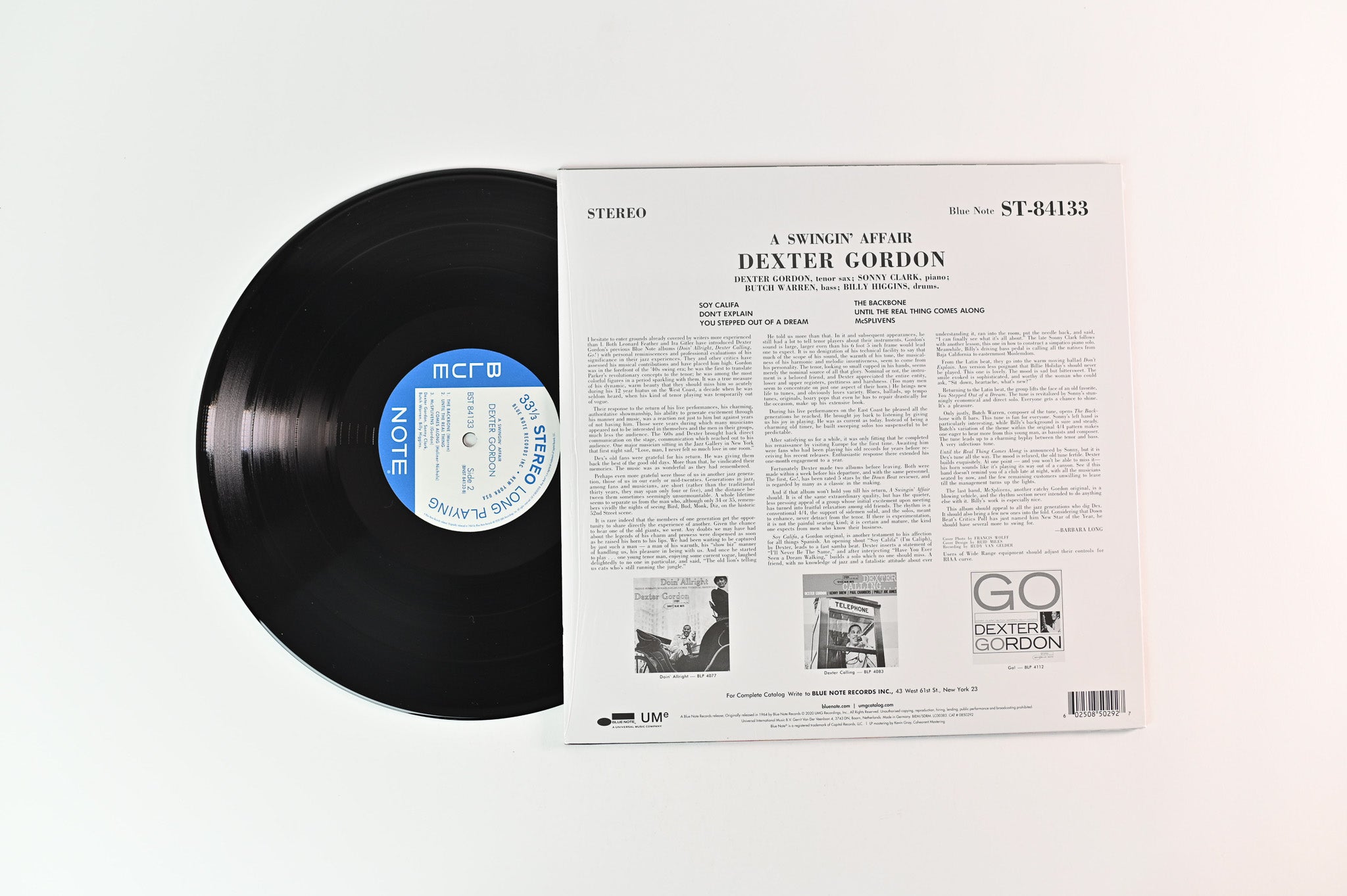 Dexter Gordon - A Swingin' Affair on Blue Note - 80 Vinyl Reissue Series