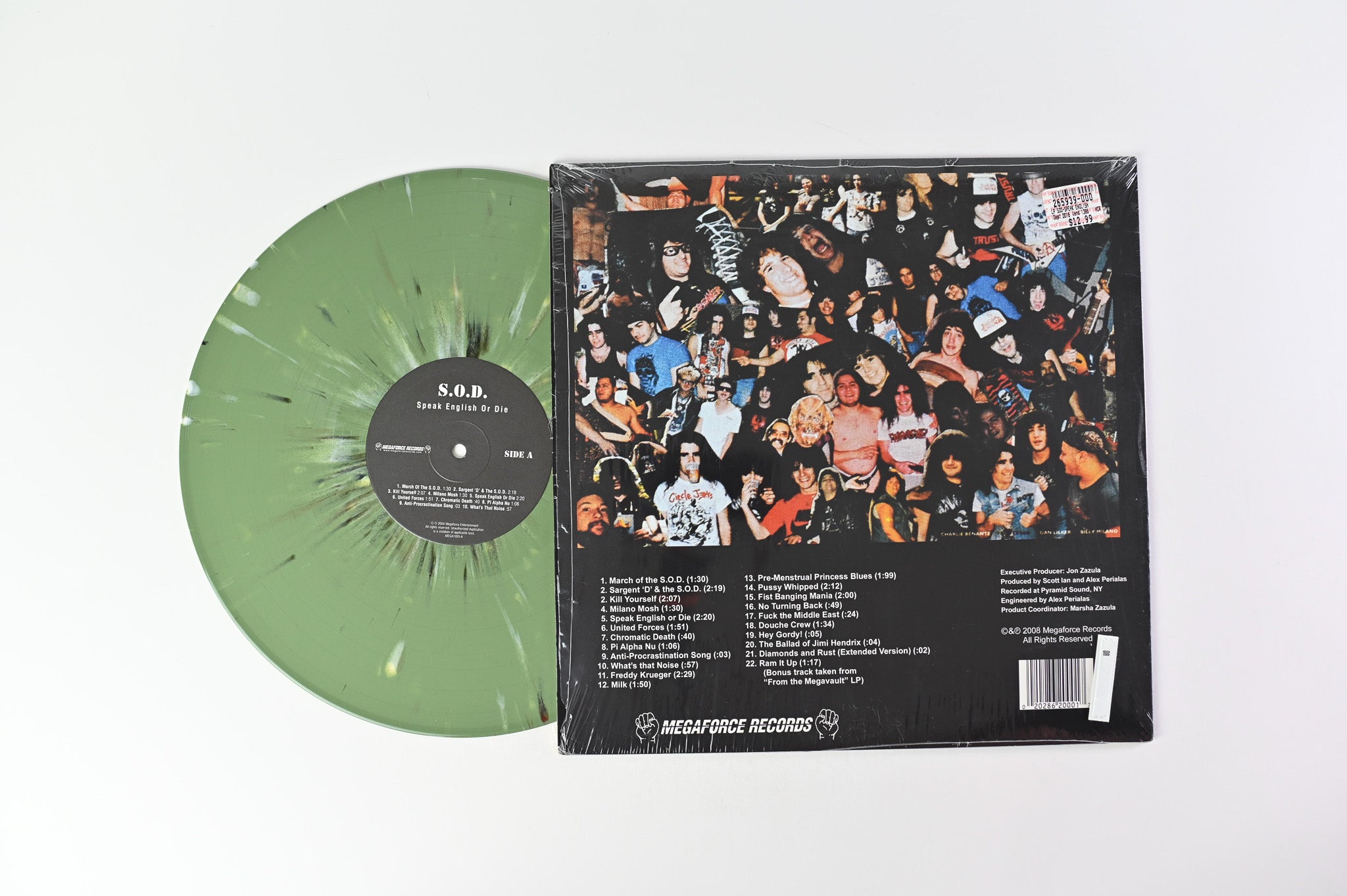 Stormtroopers Of Death - Speak English Or Die on Megaforce Green Splatter Reissue