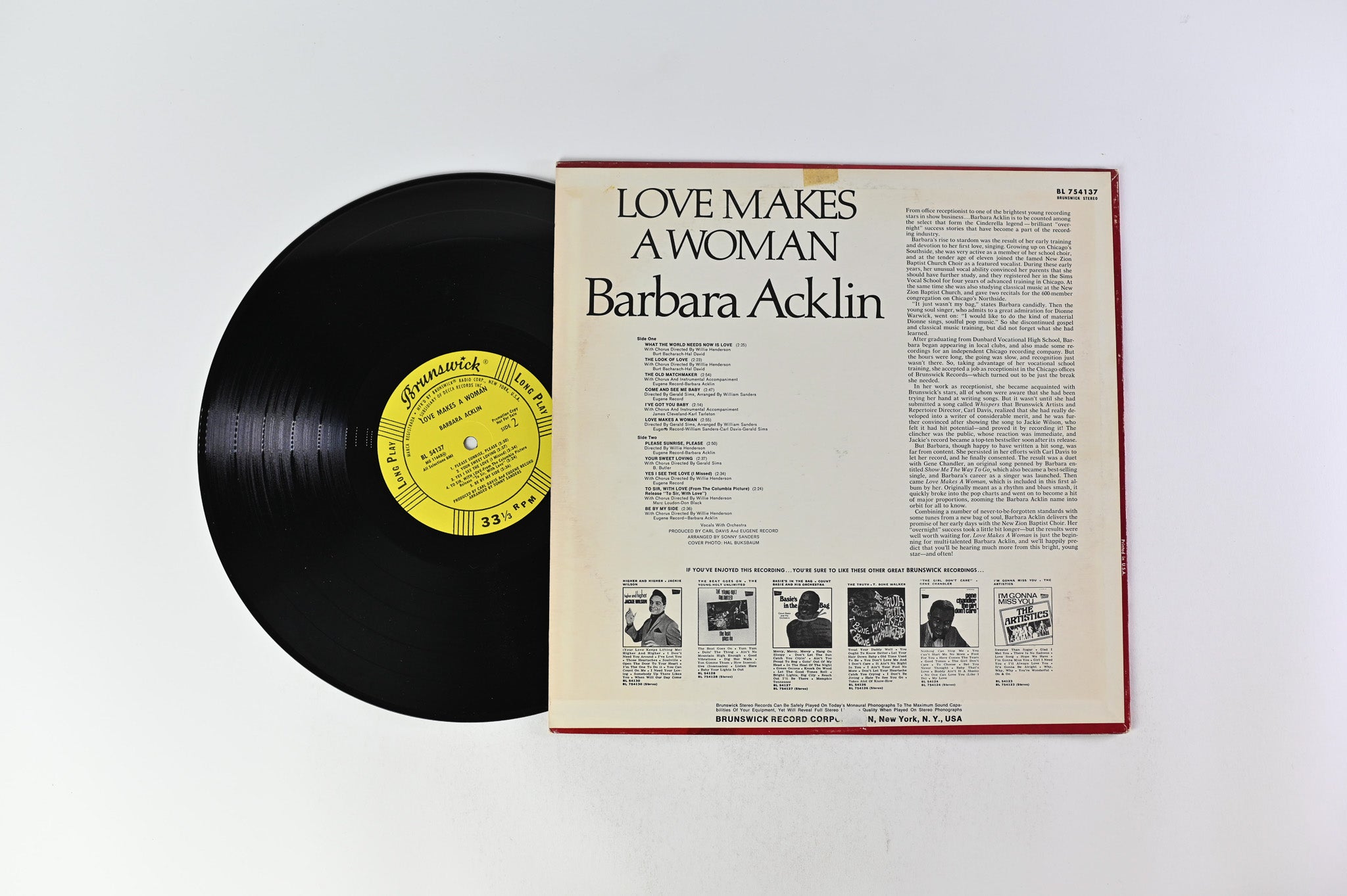 Barbara Acklin - Love Makes A Woman on Brunswick - Mono Promo