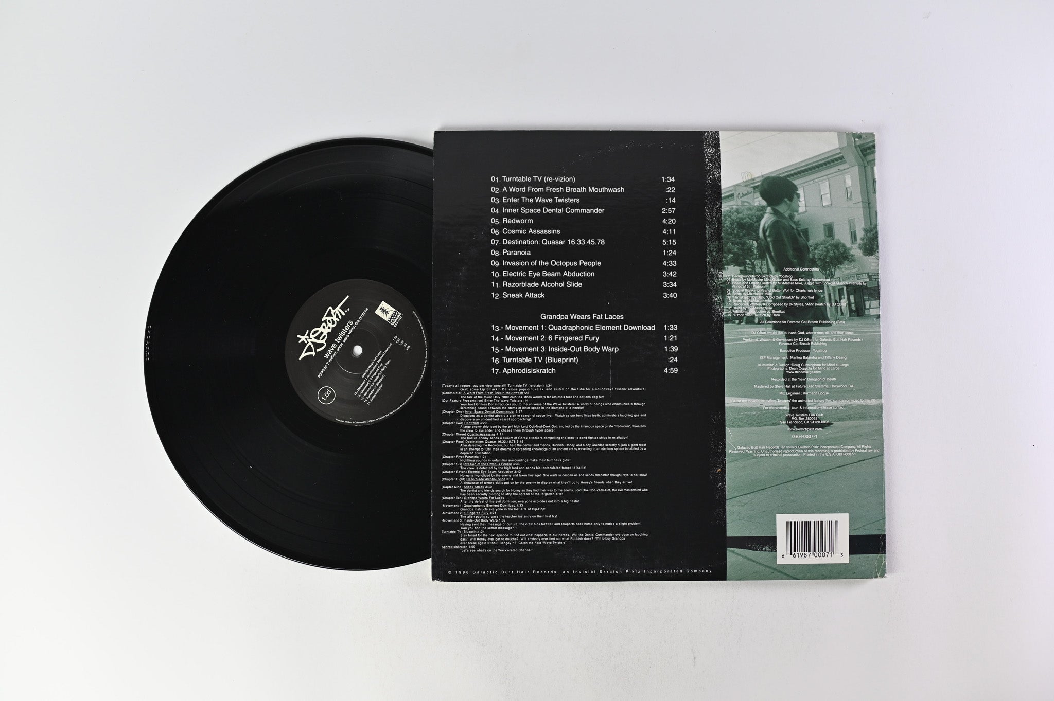 DJ Q-Bert - Wave Twisters - Episode 7 Million: Sonic Wars Within The Protons on Galactic Butt Hair Records