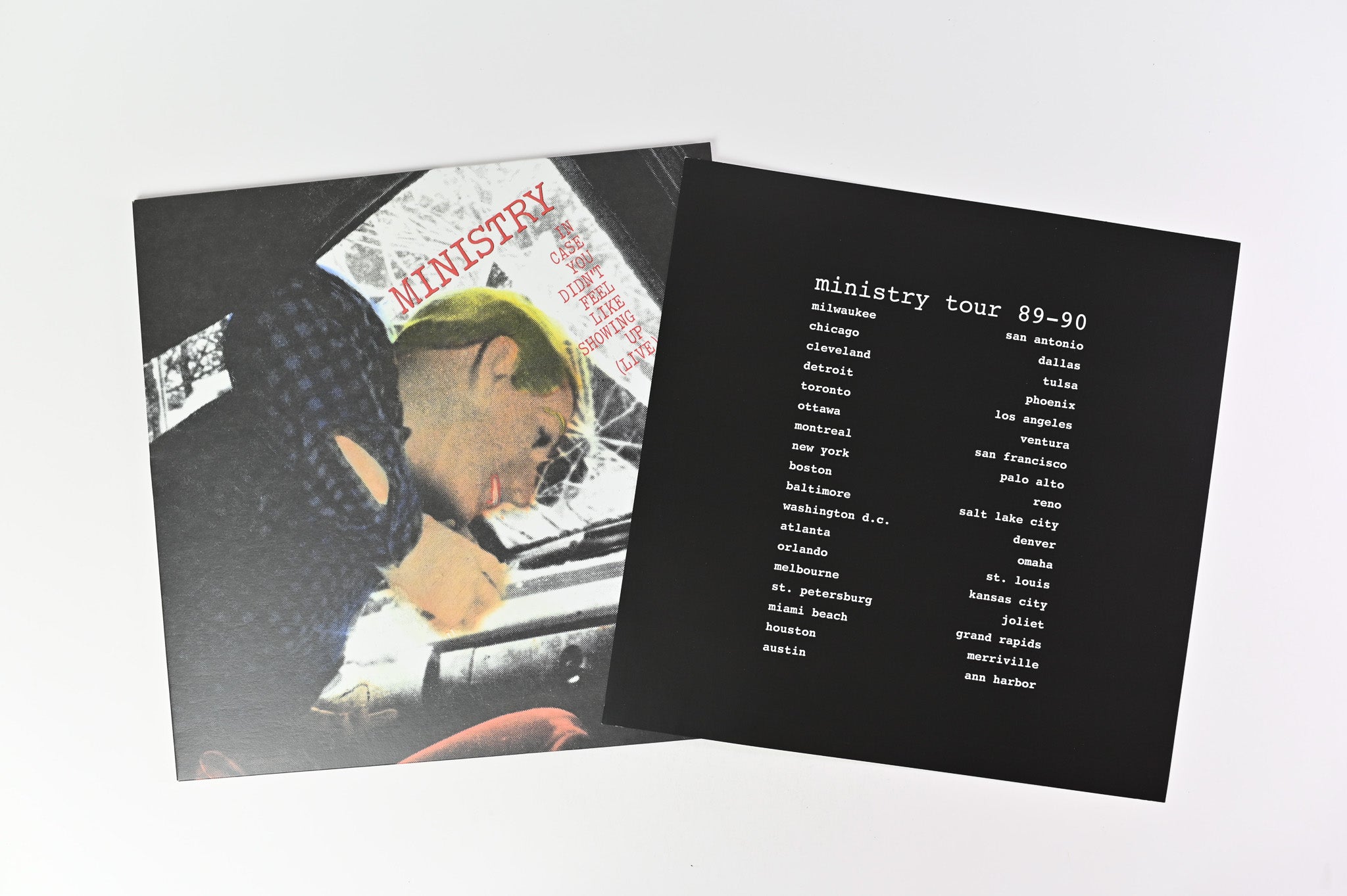 Ministry - In Case You Didn't Feel Like Showing Up (Live) on Music on Vinyl Ltd Numbered Silver Reissue