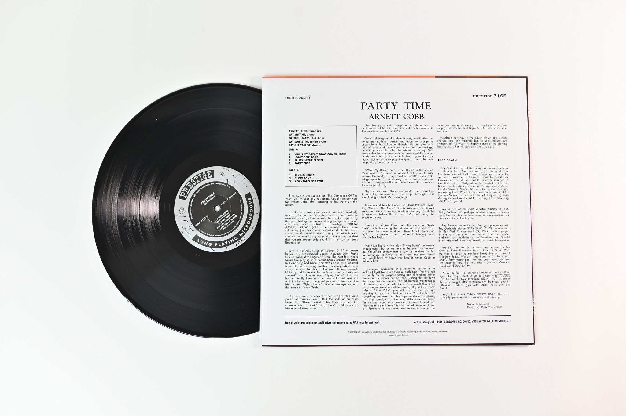 Arnett Cobb - Party Time on Prestige / Analogue Productions