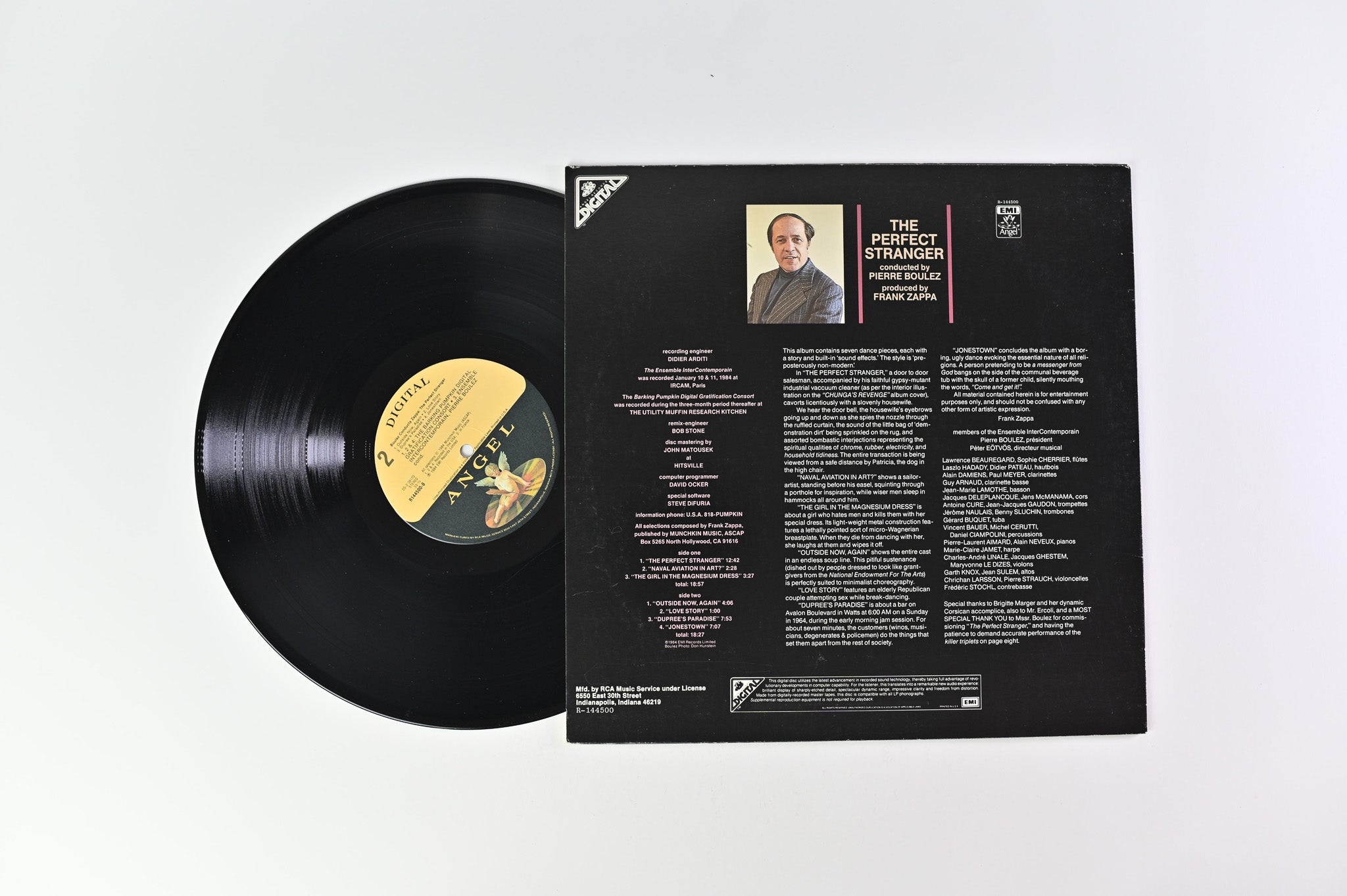 Pierre Boulez Conducts Zappa - The Perfect Stranger on EMI Angel