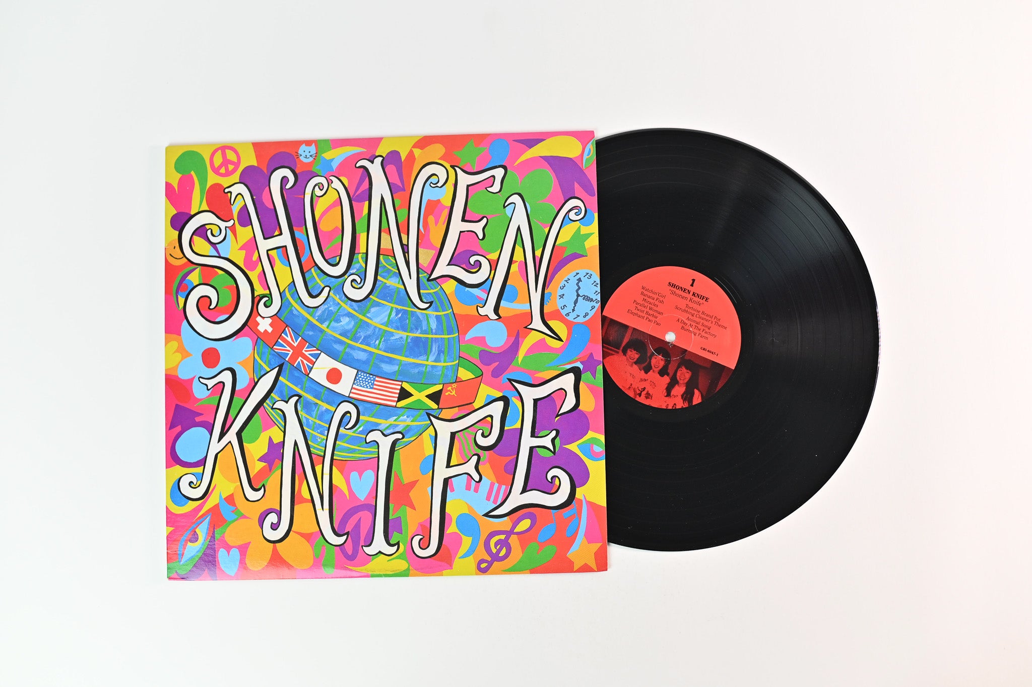 Shonen Knife - Shonen Knife on Giant Records / Gasatanka Records