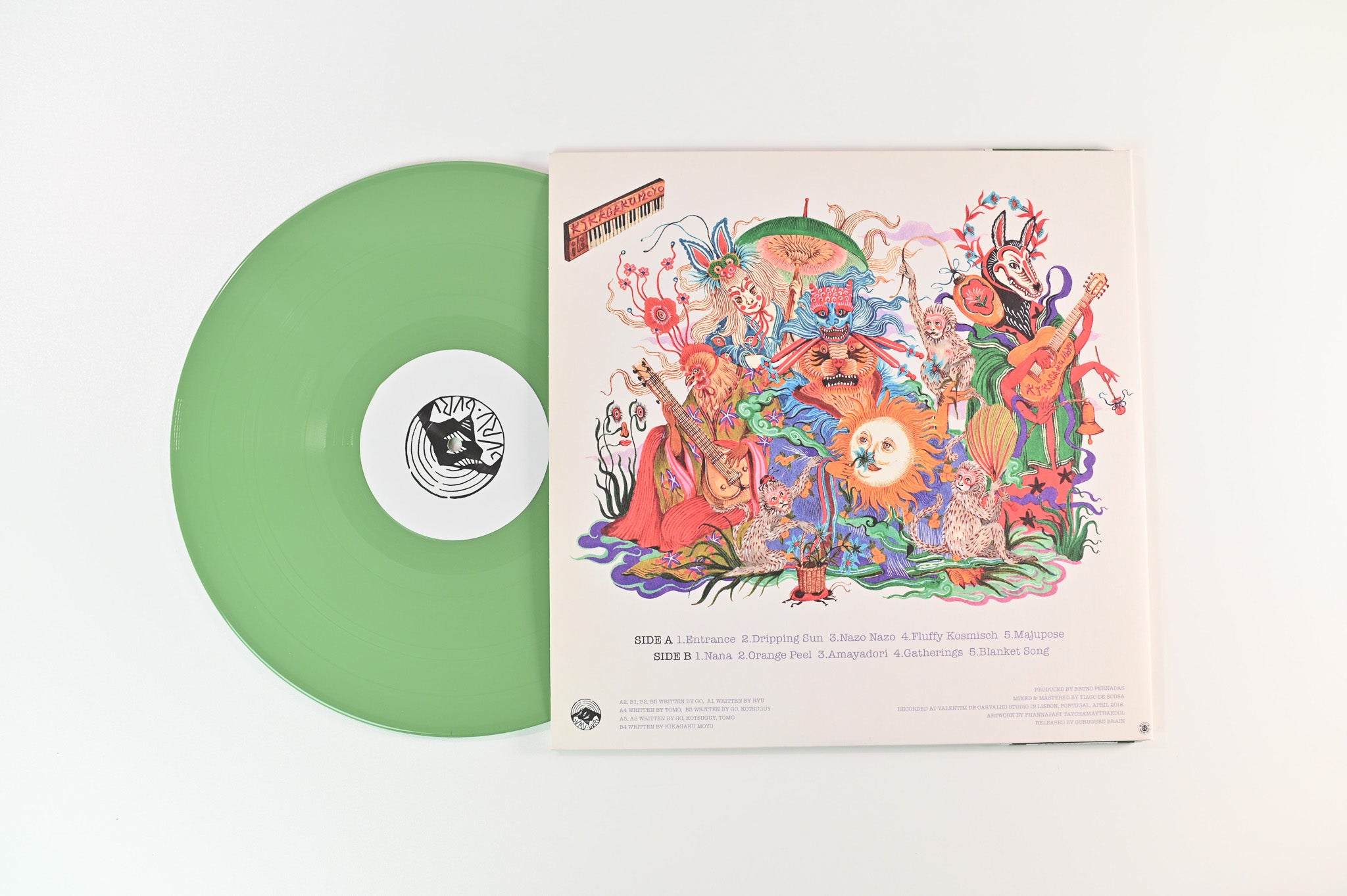 Kikagaku Moyo - Masana Temples on Guruguru Brain Ltd Green Vinyl
