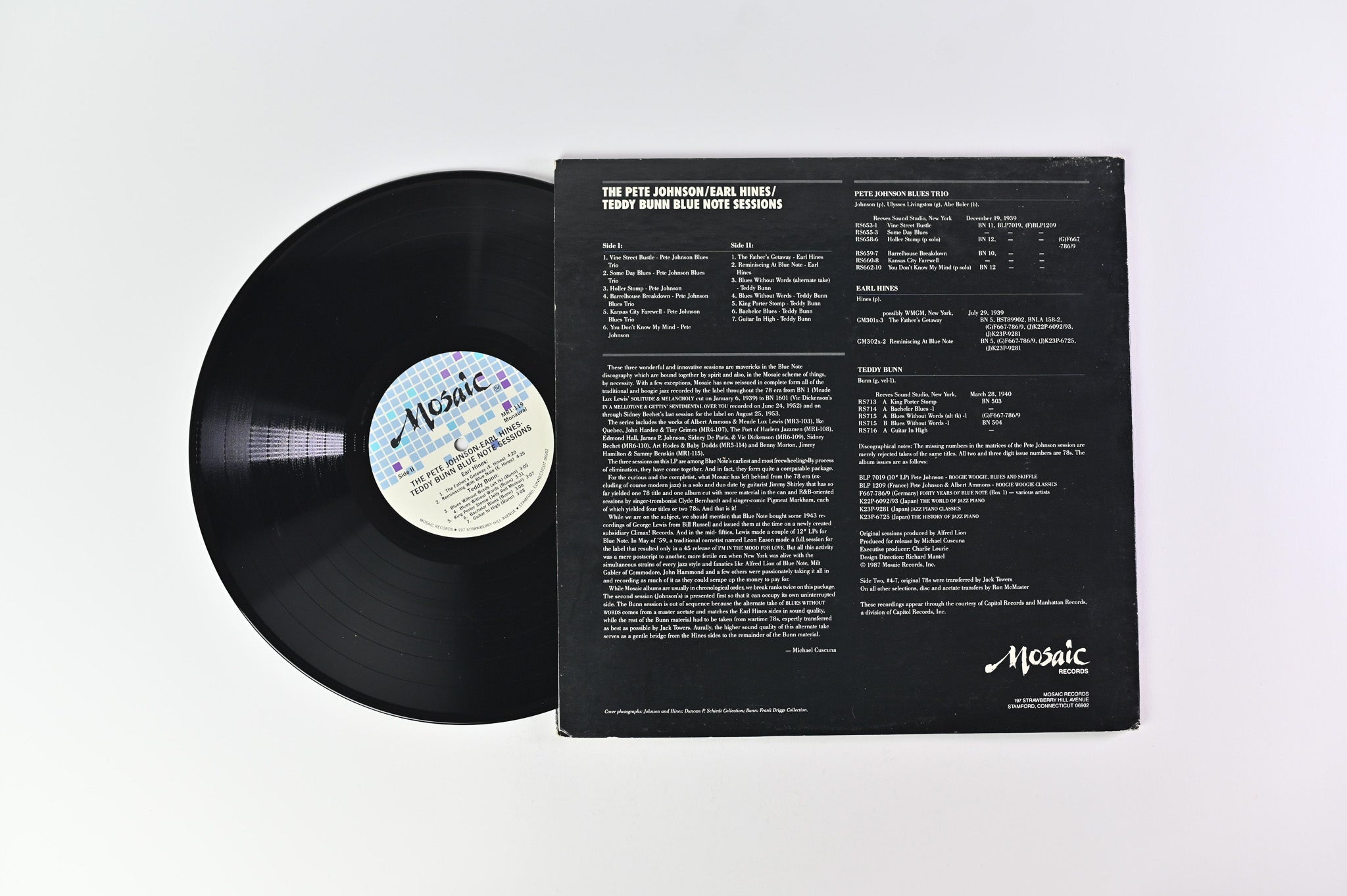 Pete Johnson - The Pete Johnson / Earl Hines / Teddy Bunn Blue Note Sessions on Mosaic Records
