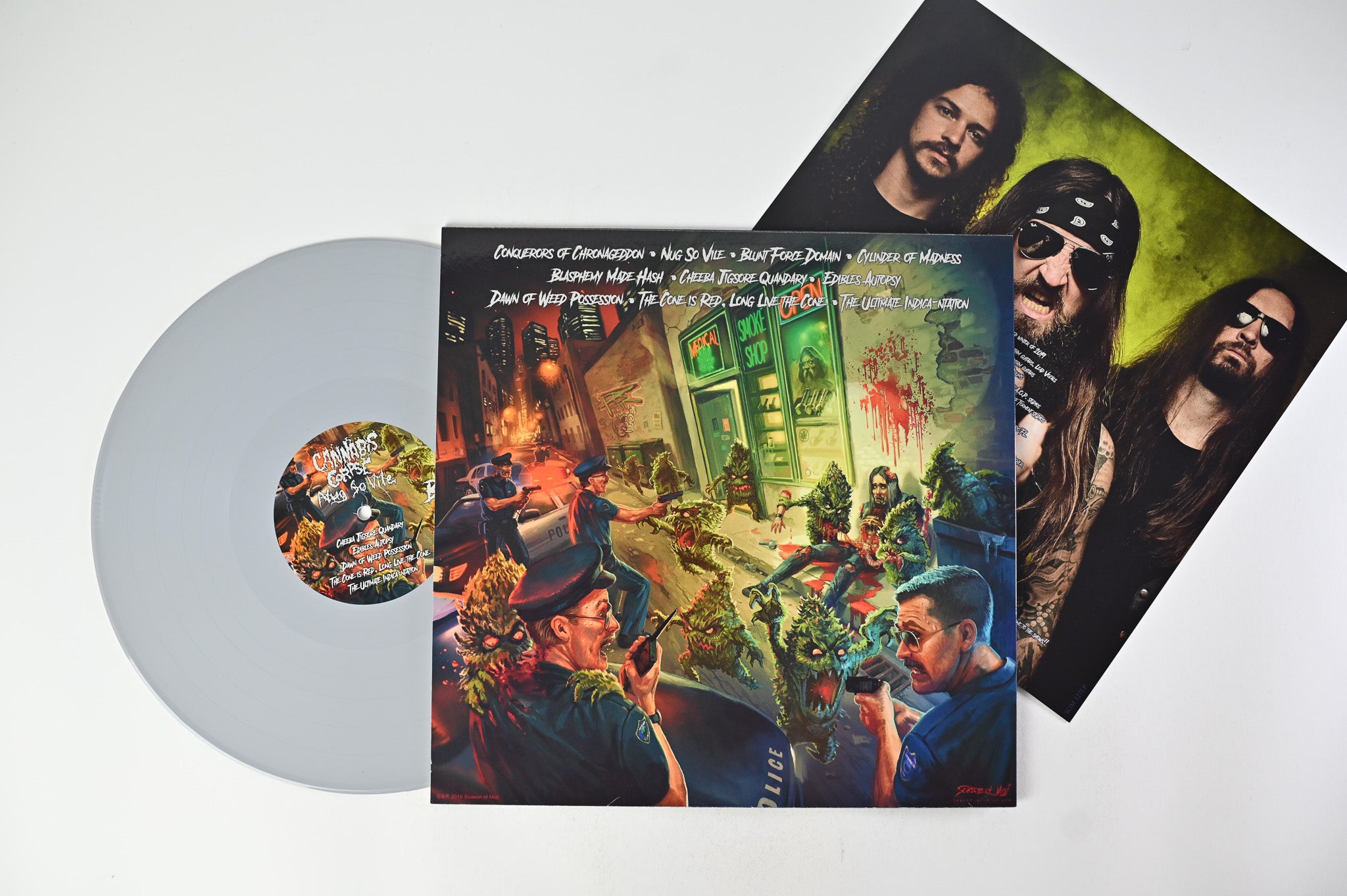 Cannabis Corpse - Nug So Vile on Season Of Mist - Gray Vinyl