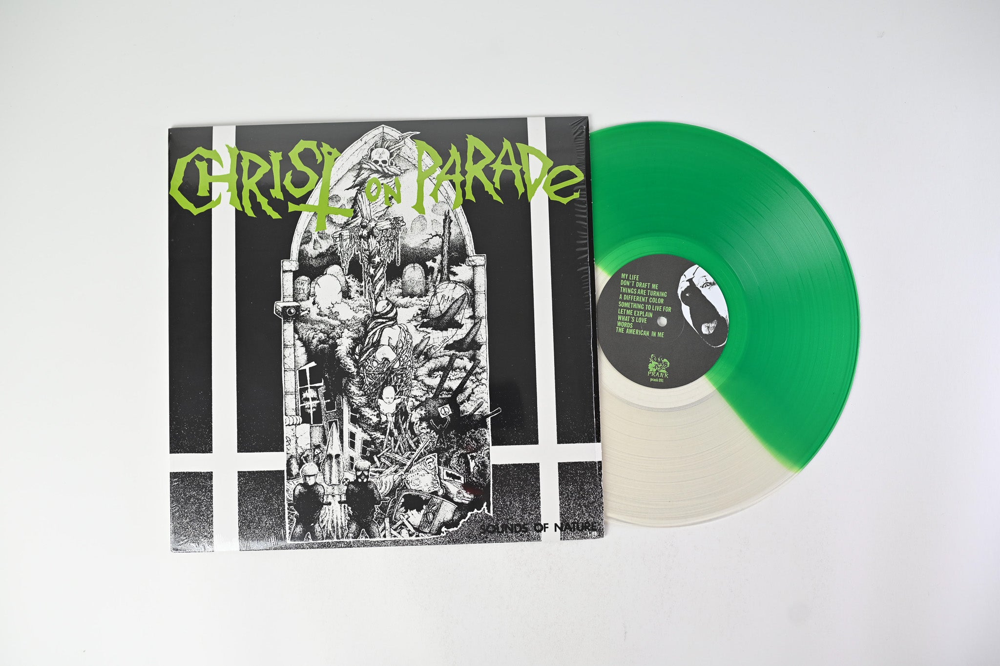 Christ On Parade - Sounds Of Nature on Prank - Clear/Green Vinyl
