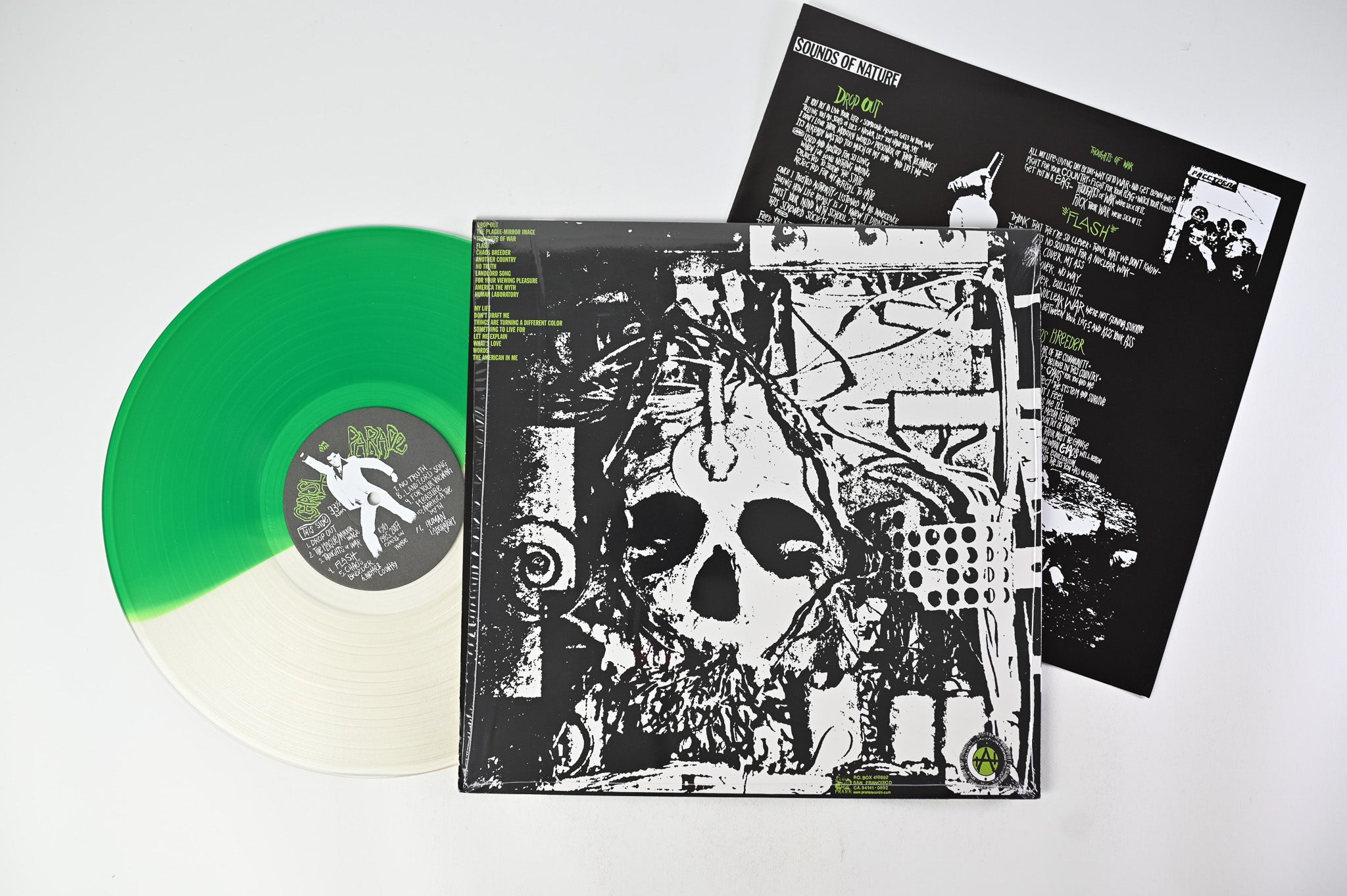 Christ On Parade - Sounds Of Nature on Prank - Clear/Green Vinyl