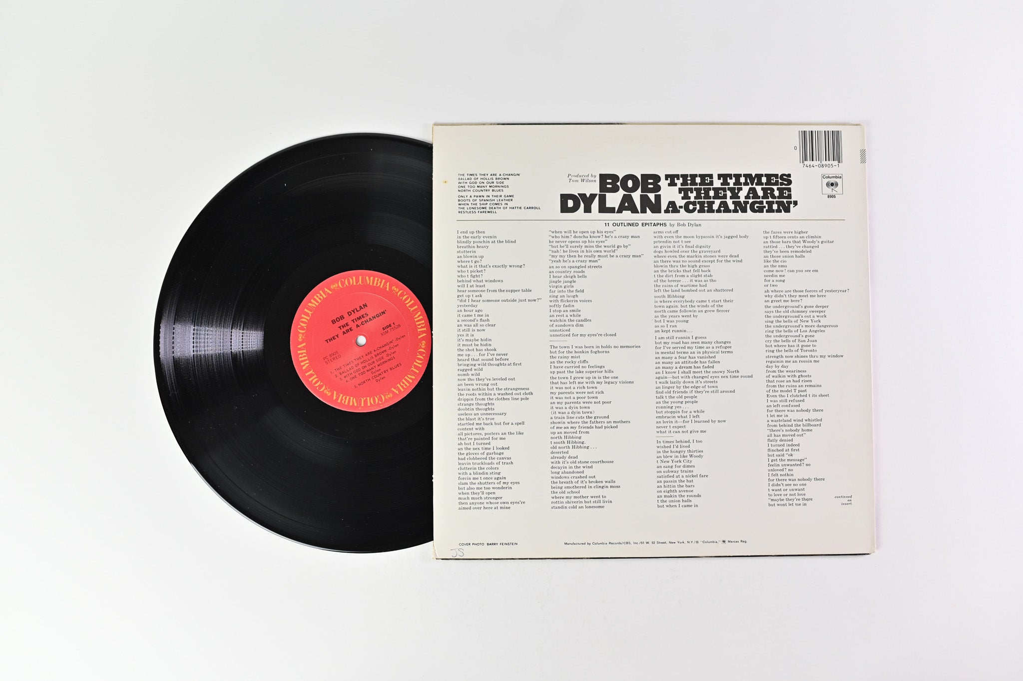 Bob Dylan - The Times They Are A-Changin' on Columbia