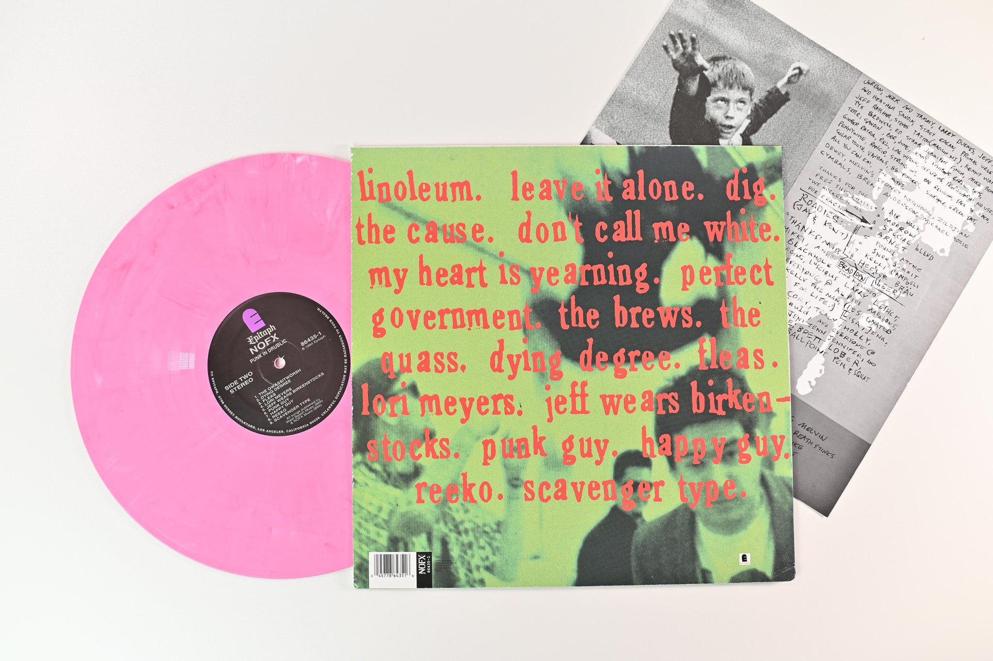 NOFX - Punk In Drublic on Epitaph Ltd Pink Marbled Reissue