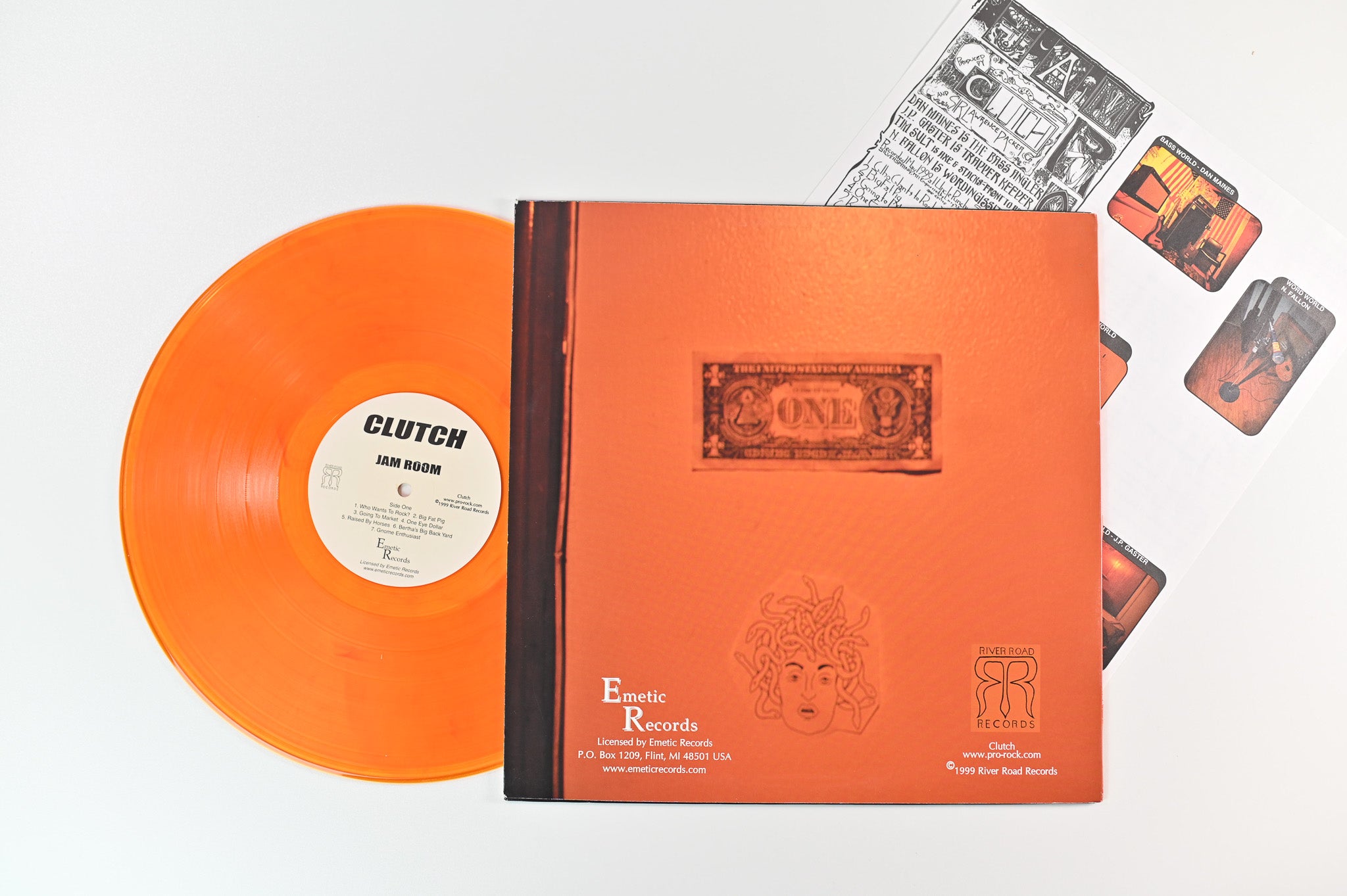 Clutch - Jam Room on River Road Orange Translucent Reissue