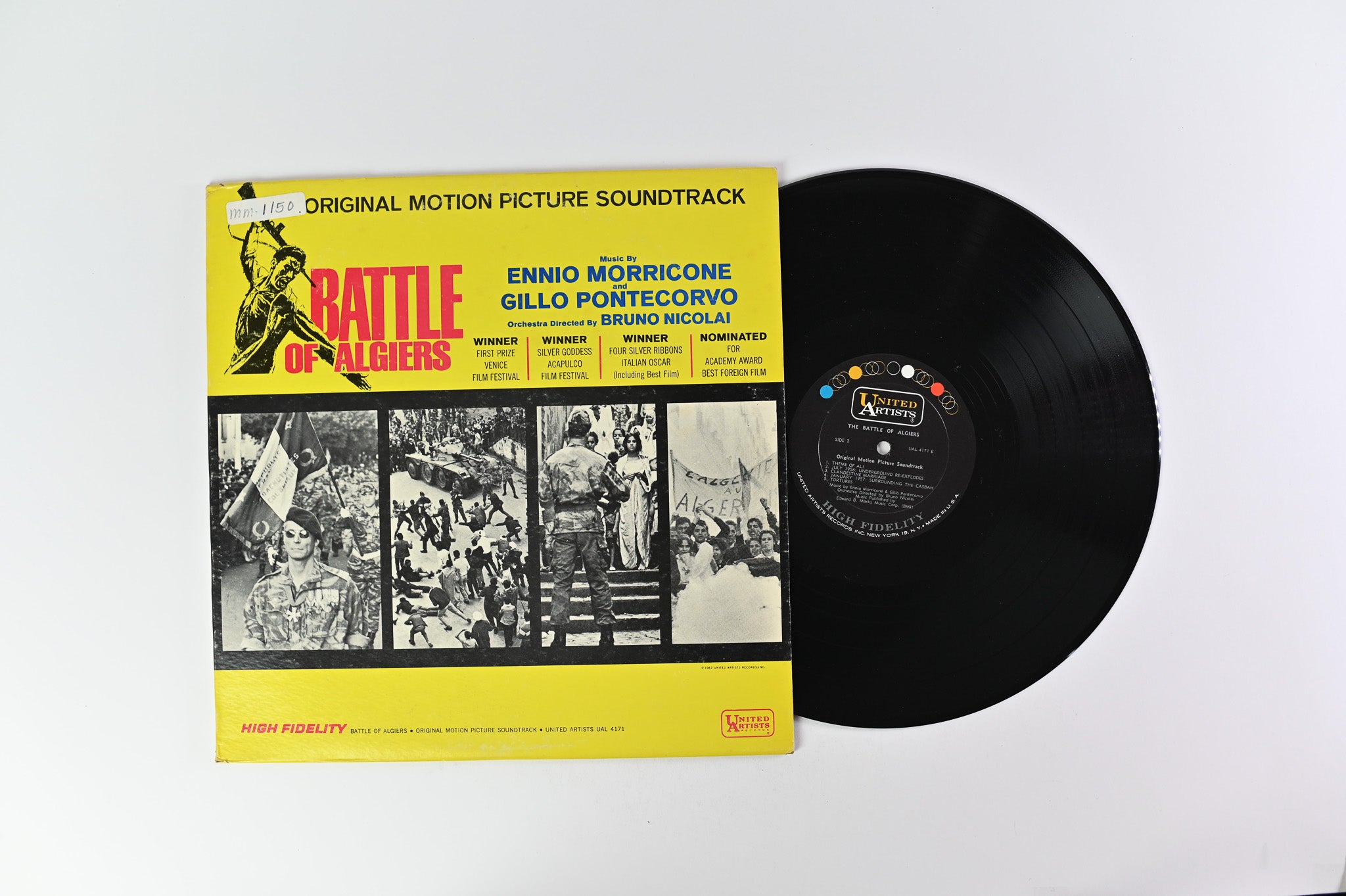 Ennio Morricone - Battle Of Algiers - Original Motion Picture Soundtrack on United Artists Records