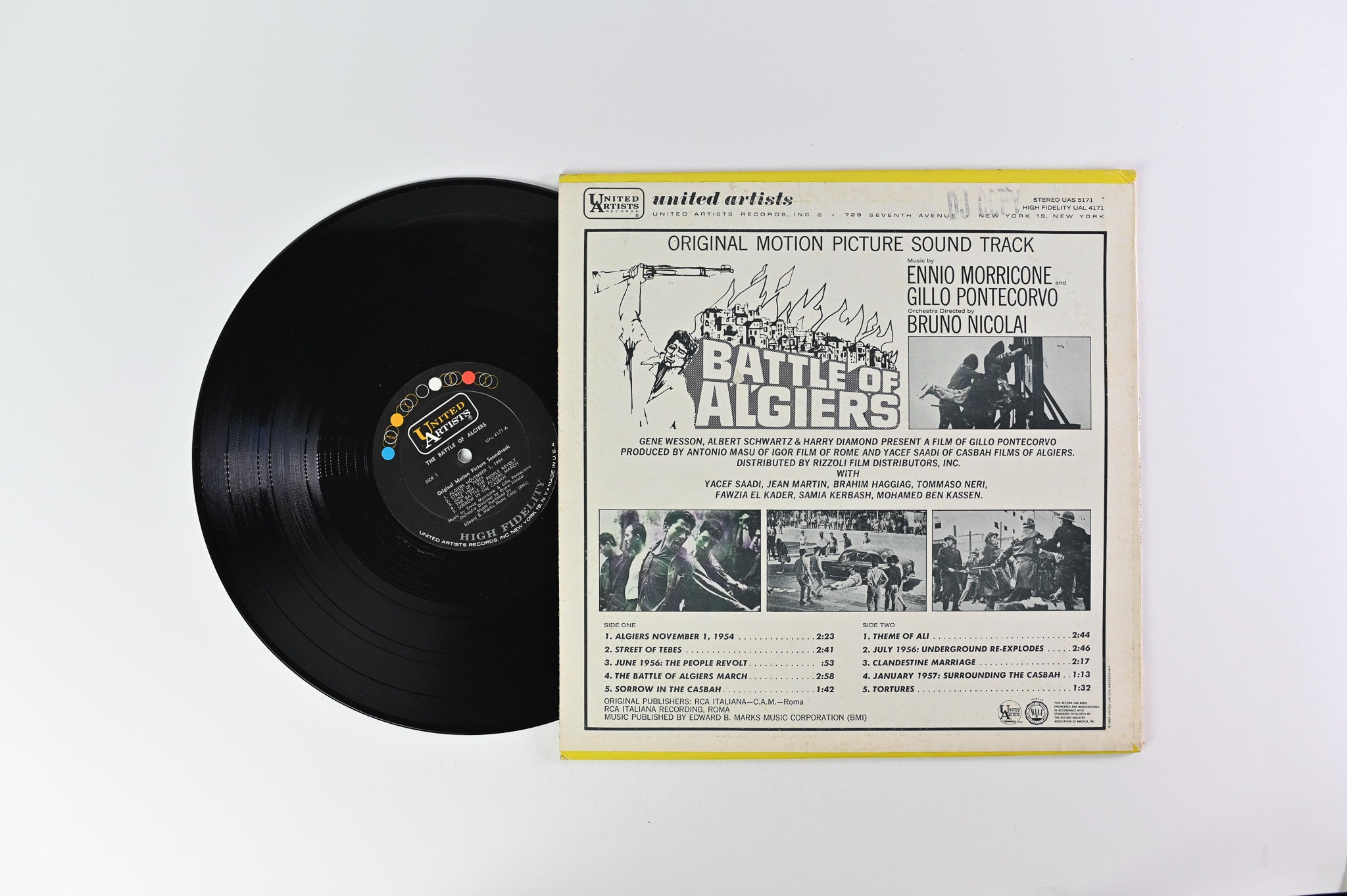 Ennio Morricone - Battle Of Algiers - Original Motion Picture Soundtrack on United Artists Records