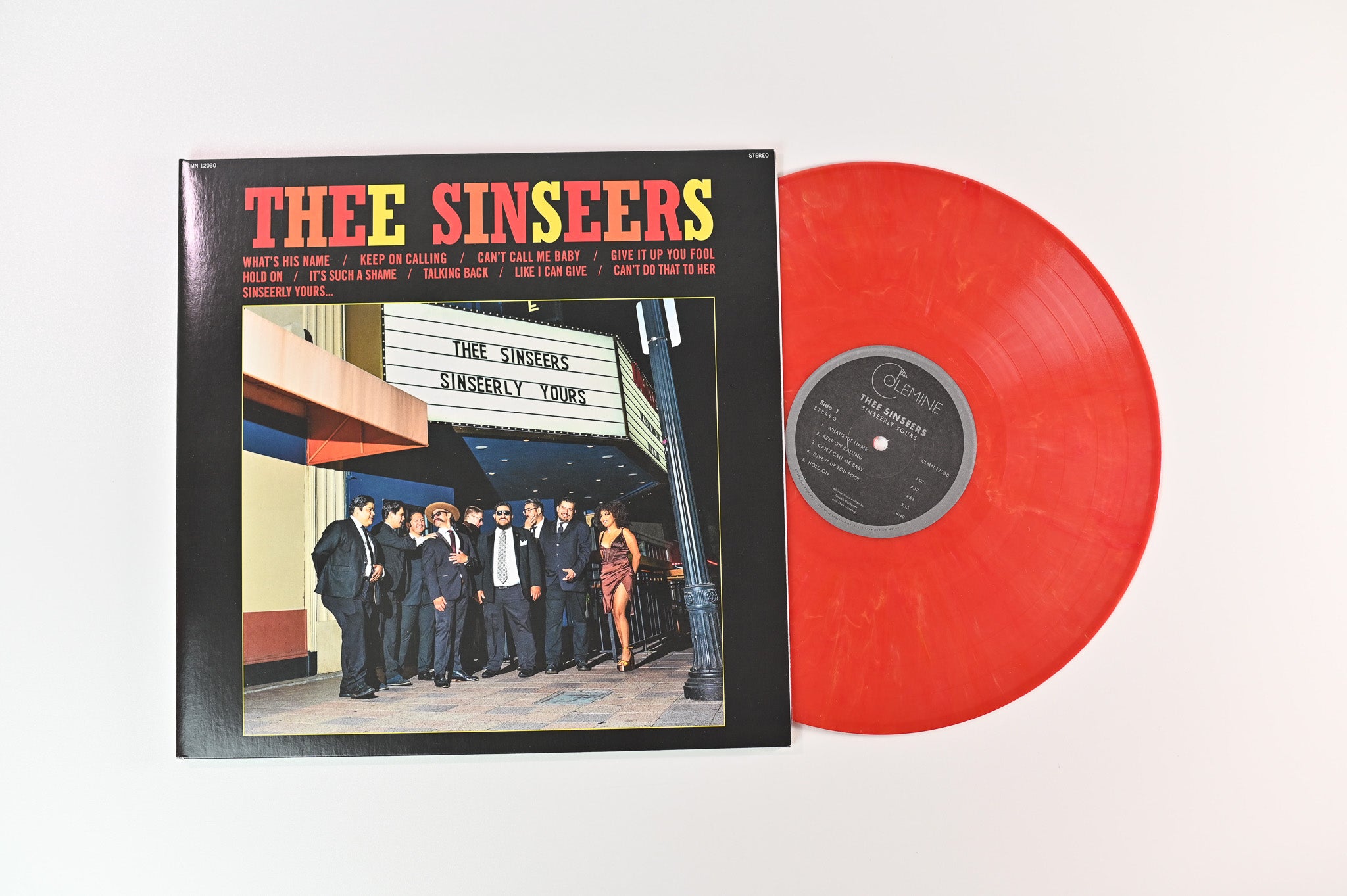 Thee Sinseers - Sinseerly Yours on Colemine Ltd Red Fire Vinyl