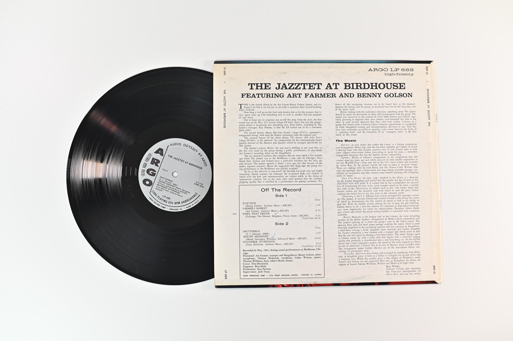 The Jazztet - At Birdhouse on Argo Mono