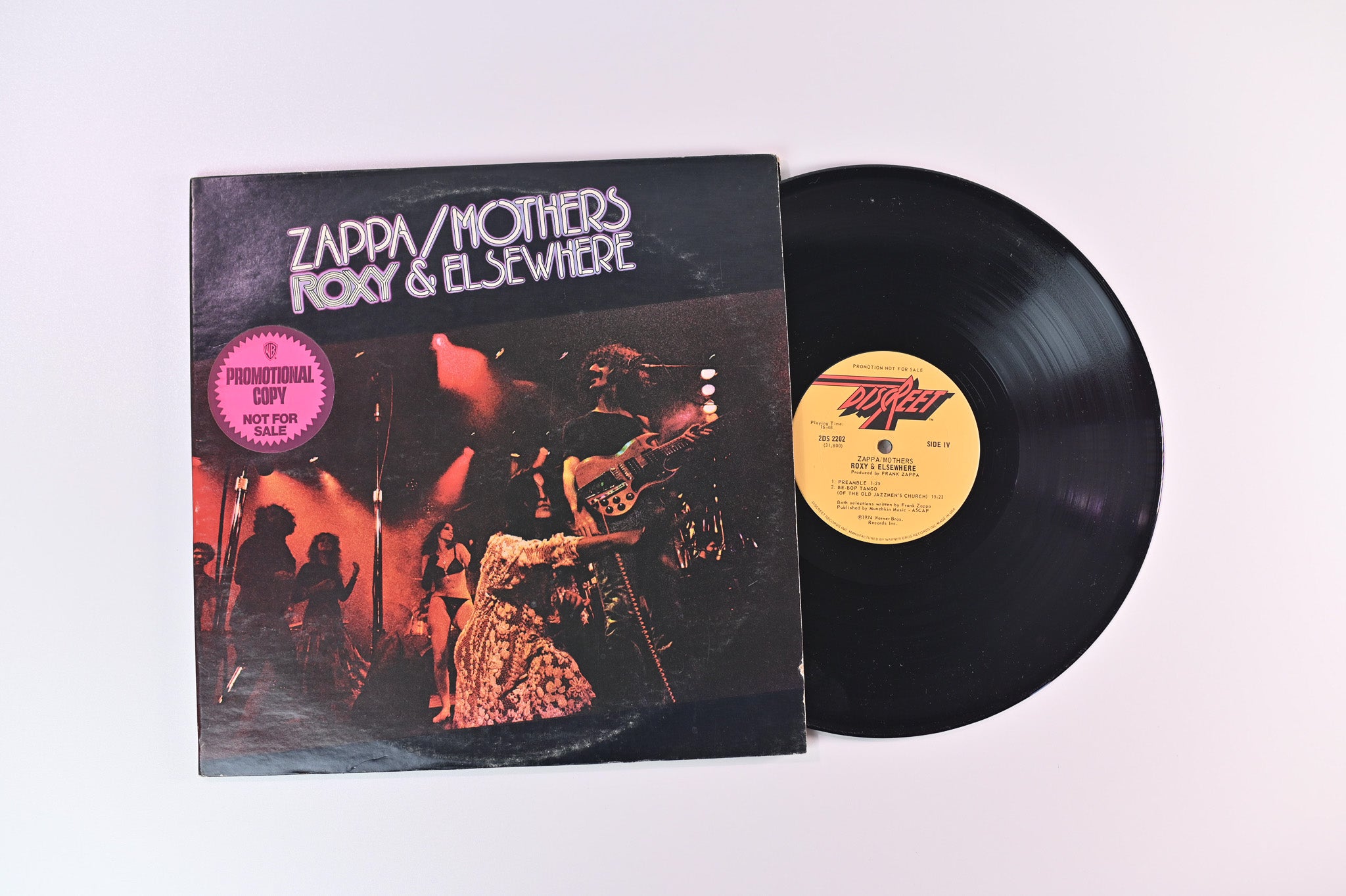 Frank Zappa - Roxy & Elsewhere on Discreet Promo