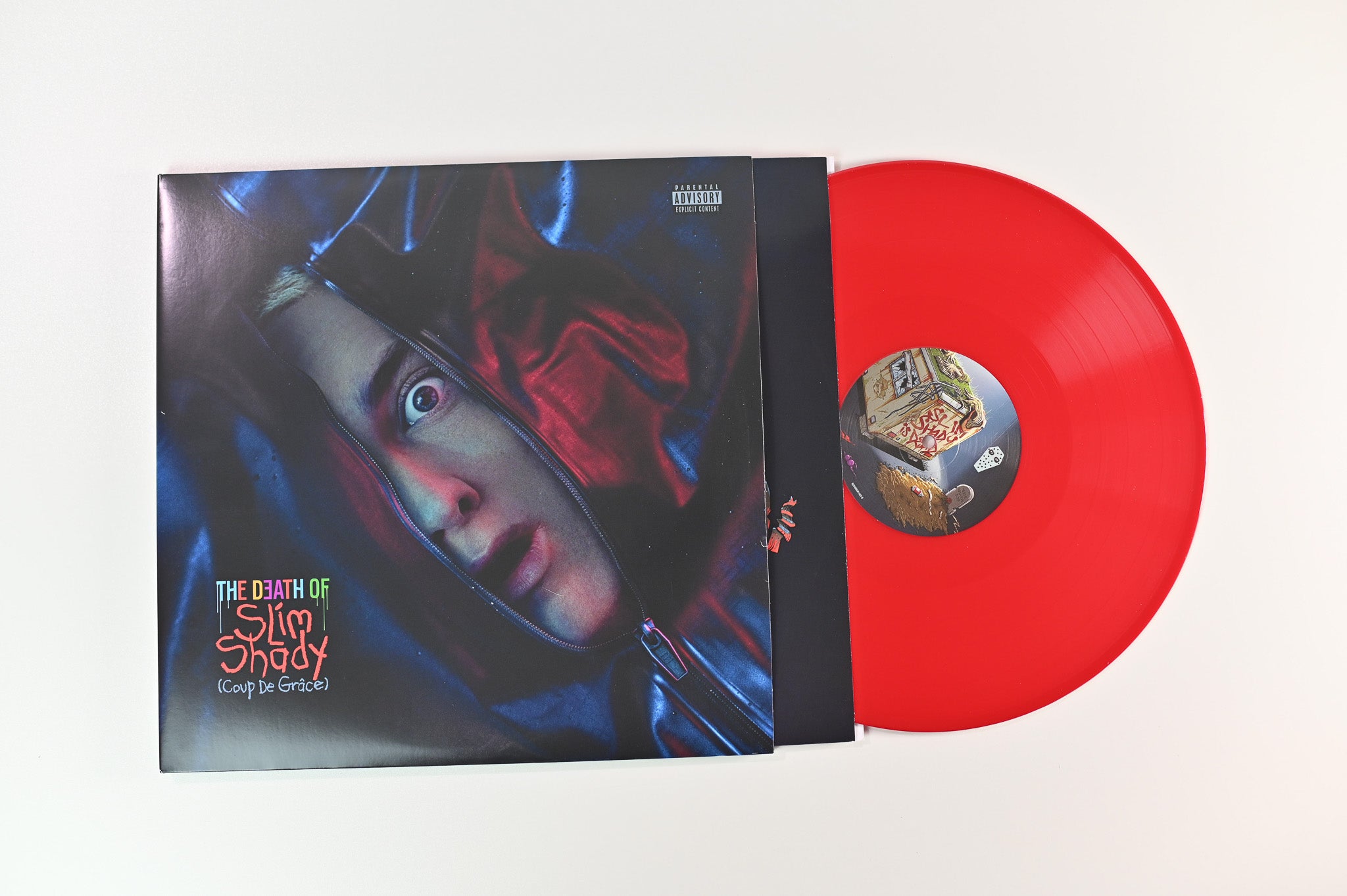 Eminem - The Death Of Slim Shady (Coup De Grâce) on Aftermath Ltd Red / Blue Opaque