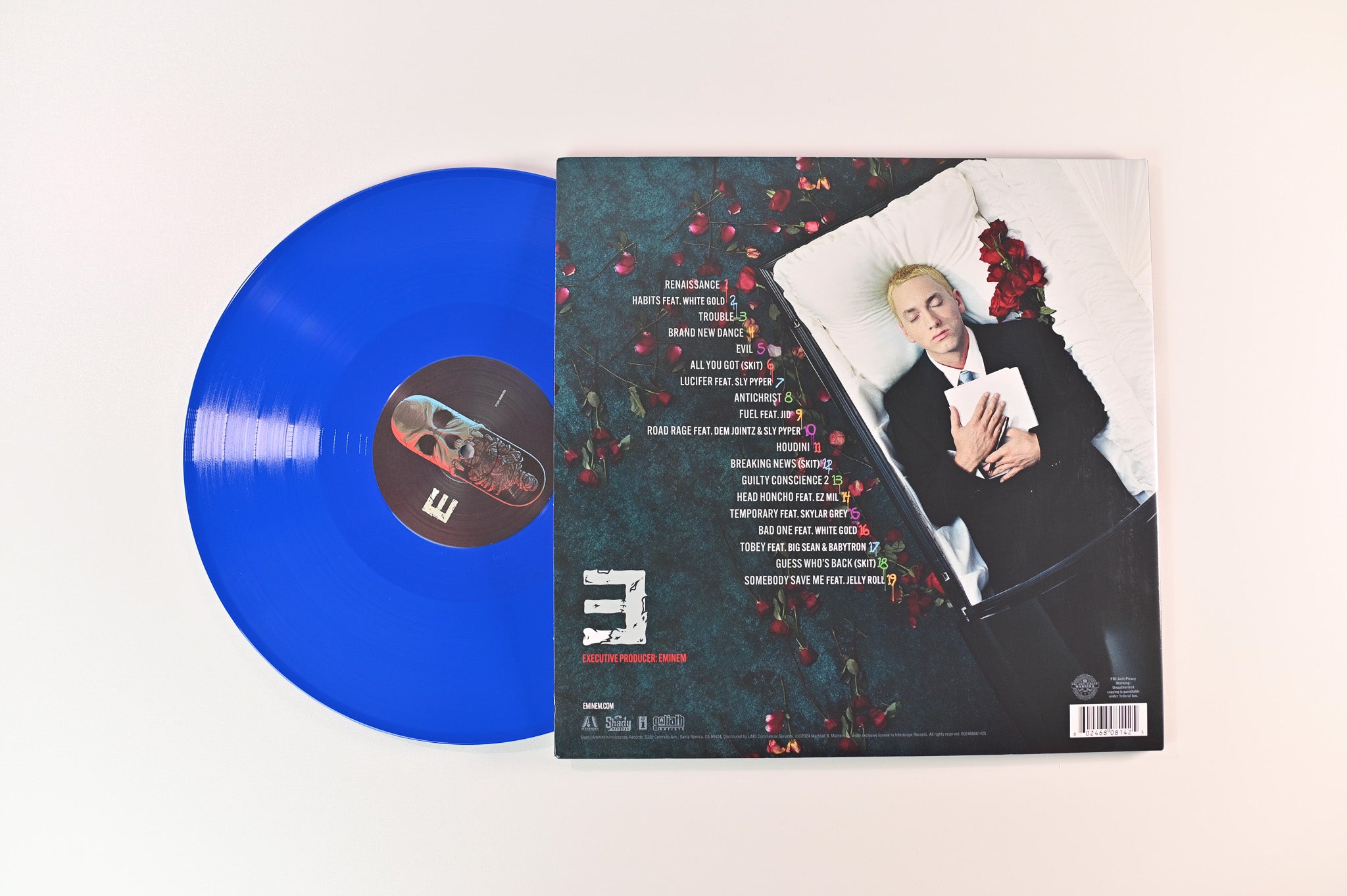 Eminem - The Death Of Slim Shady (Coup De Grâce) on Aftermath Ltd Red / Blue Opaque