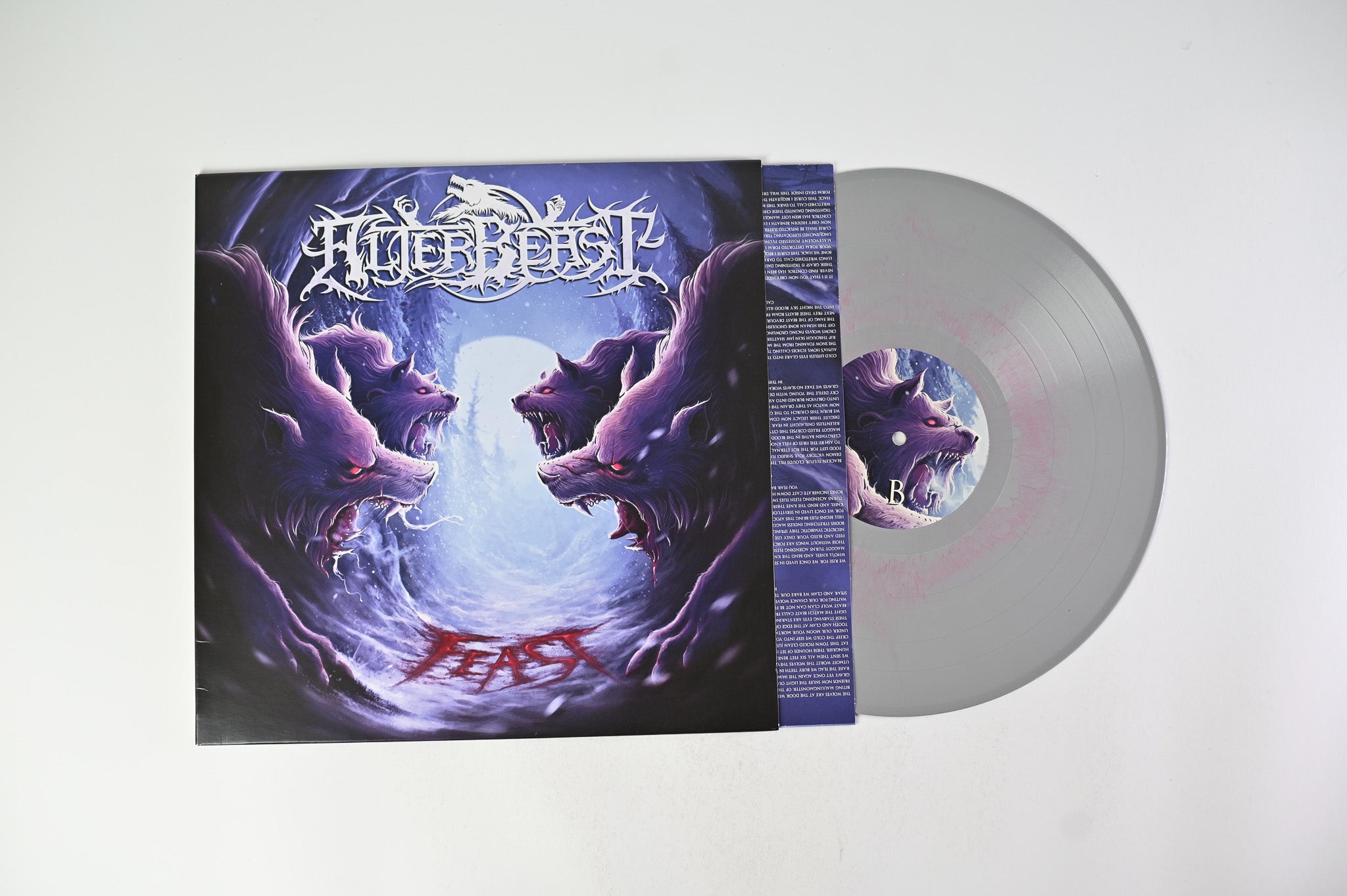 Alterbeast - Feast on Unique Leader Records - Grey with Red Smoke Colored Vinyl