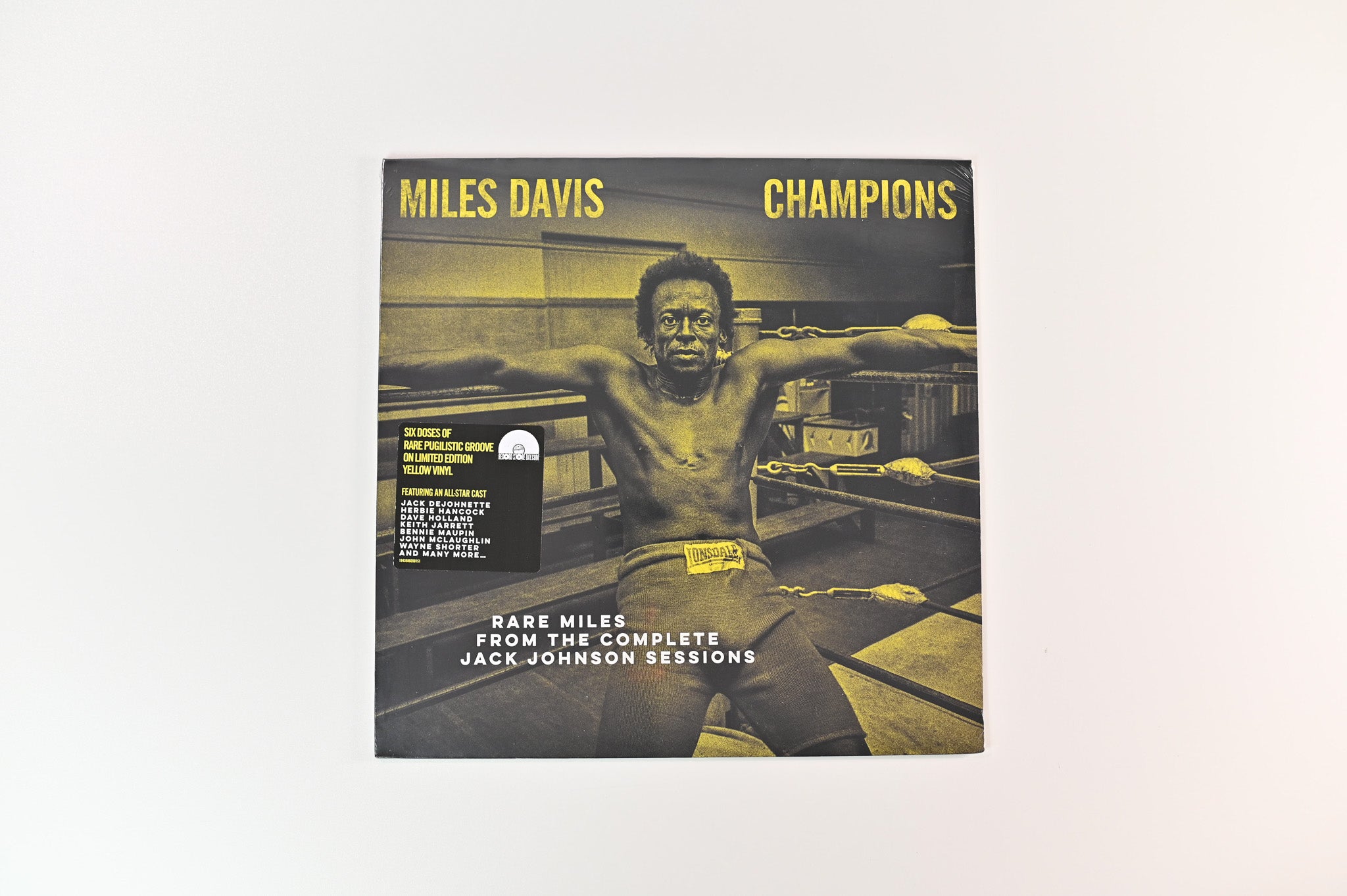 Miles Davis - Champions (Rare Miles From The Complete Jack Johnson Sessions) on Columbia Legacy RSD 2021 Ltd Yellow Vinyl Sealed