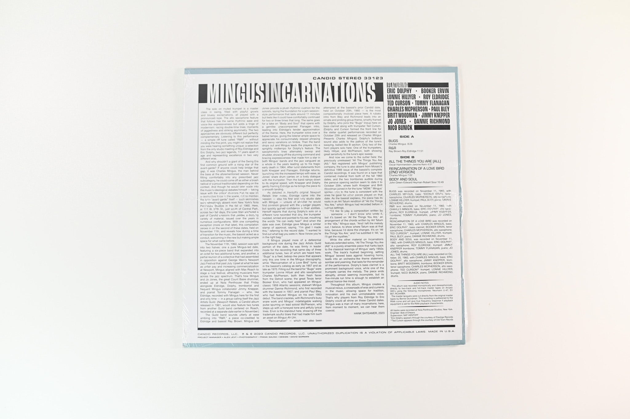 Charles Mingus - Incarnations on Candid RSD BF 2023 Sealed