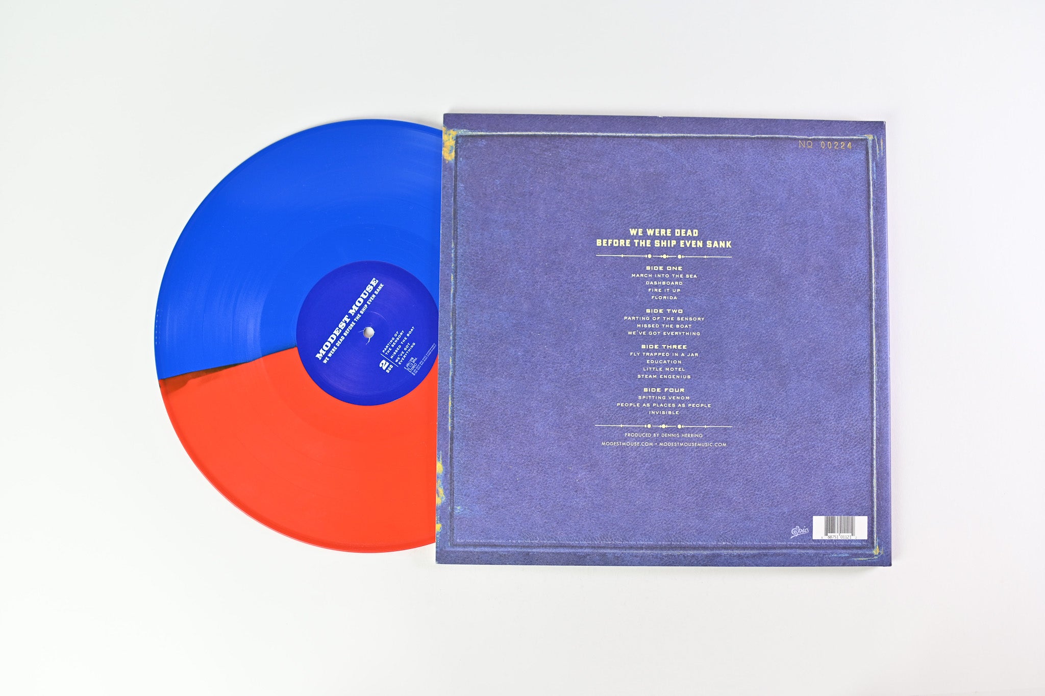 Modest Mouse - We Were Dead Before The Ship Even Sank on Epic Ltd. Numbered Reissue Blue/ Orange Split Vinyl