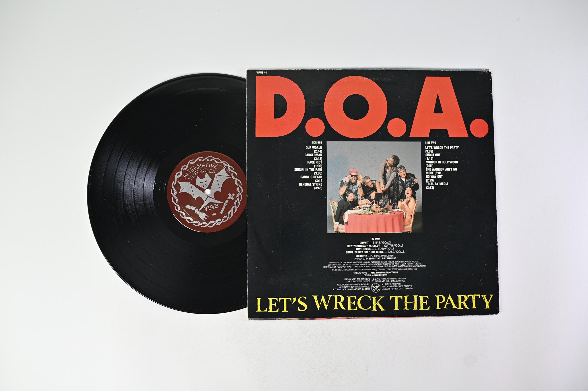 D.O.A. - Let's Wreck The Party on Alternative Tentacles