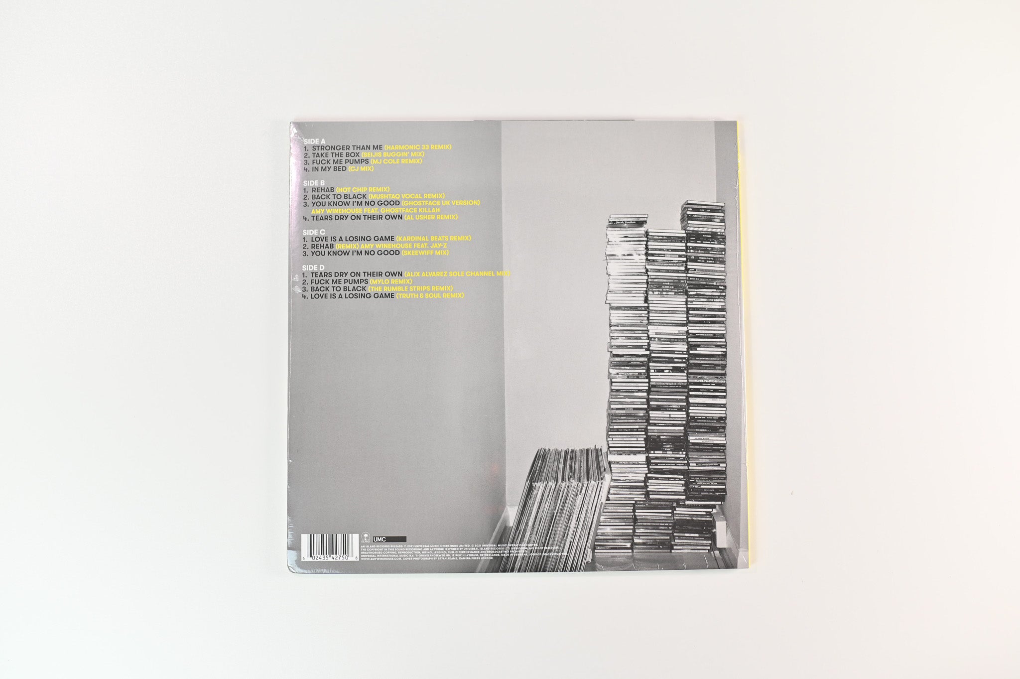 Amy Winehouse - Remixes on UMC Island RSD 2021 Yellow/Blue Vinyl Sealed