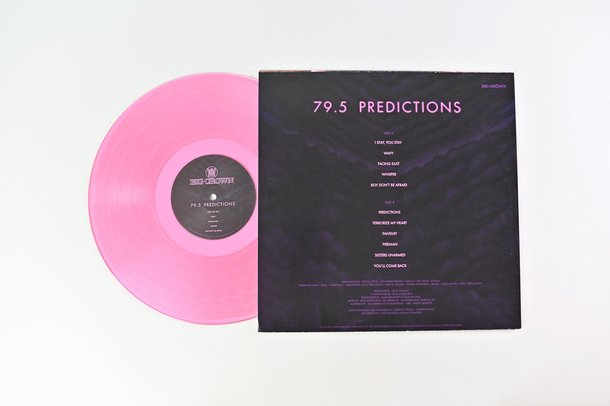 79.5 - Predictions on Big Crown Records Ltd. Pink Translucent Vinyl