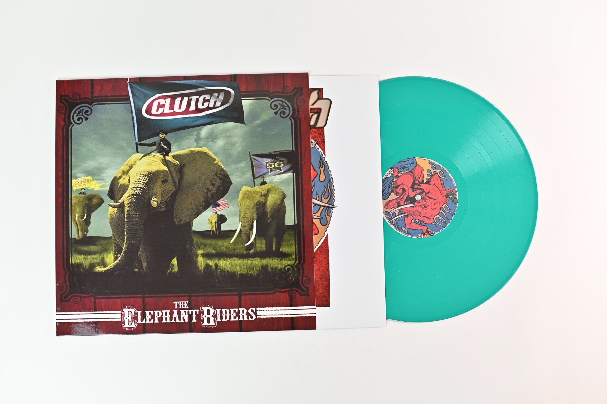 Clutch - The Elephant Riders Teal Vinyl Unofficial Pressing