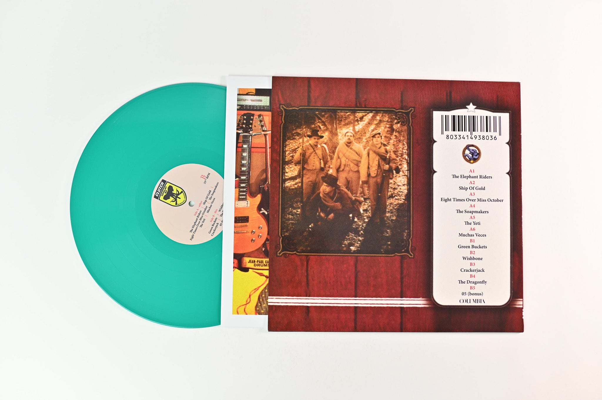 Clutch - The Elephant Riders Teal Vinyl Unofficial Pressing