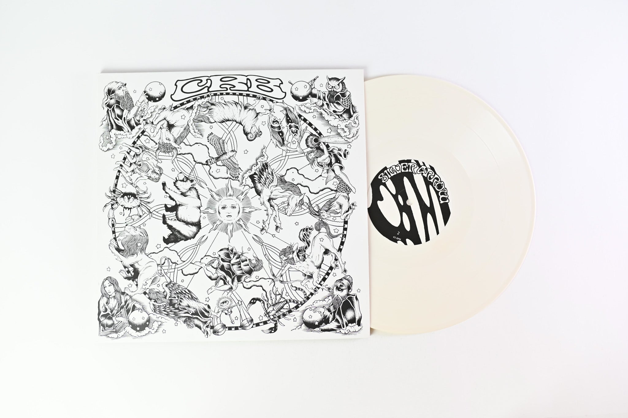 The Chris Robinson Brotherhood - The Magic Door on Silver Arrow 45 RPM White & Black Vinyl