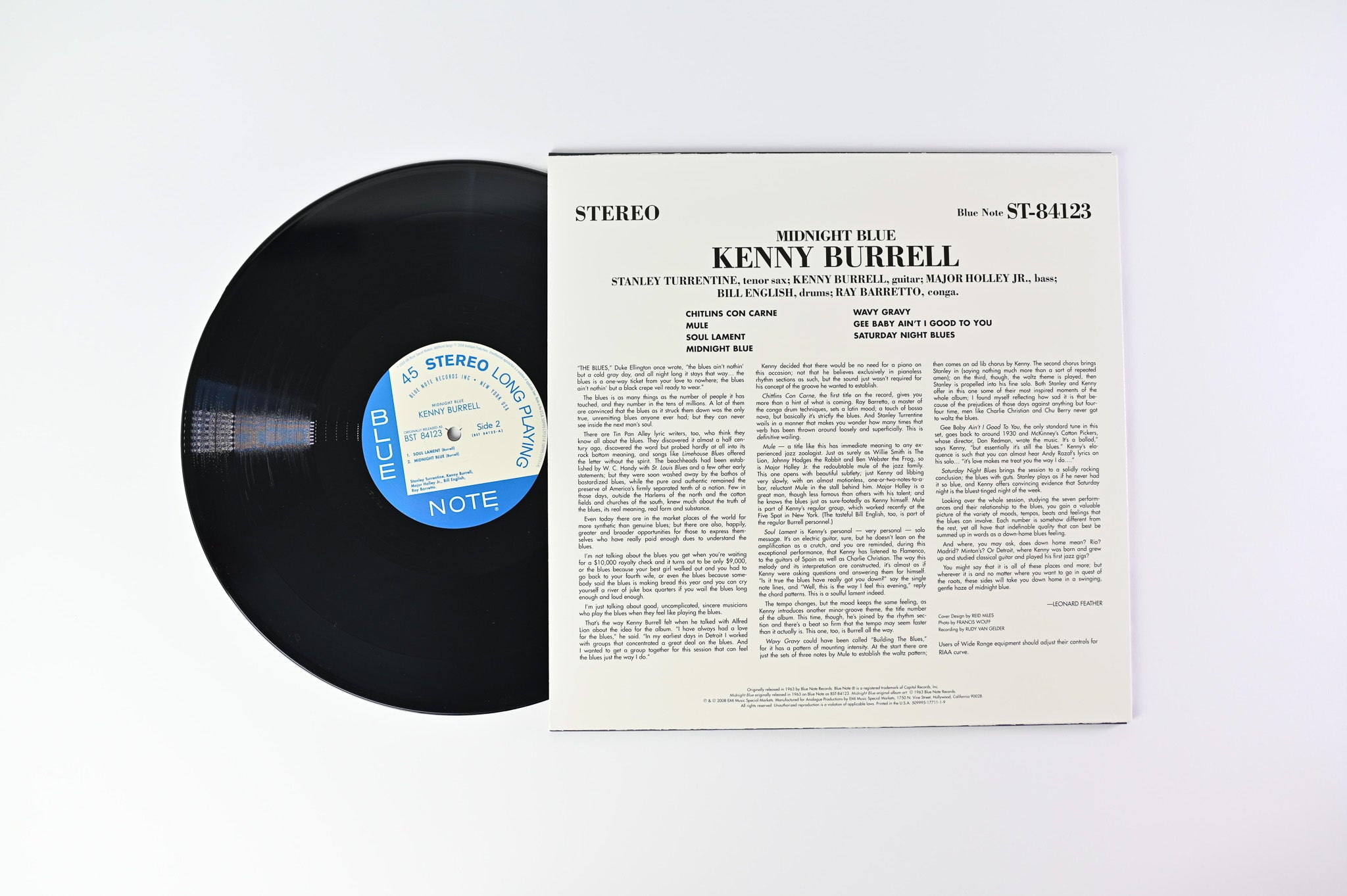 Kenny Burrell - Midnight Blue on Blue Note Analogue Productions Ltd 45 RPM Reissue