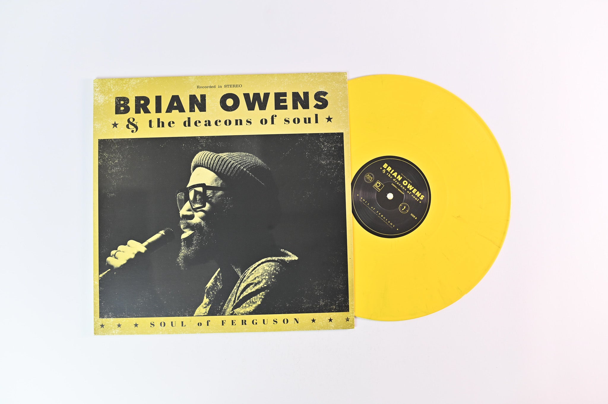 Brian Owens - Soul of Ferguson on Soul Step Ltd Yellow & Black Bumlebee Vinyl