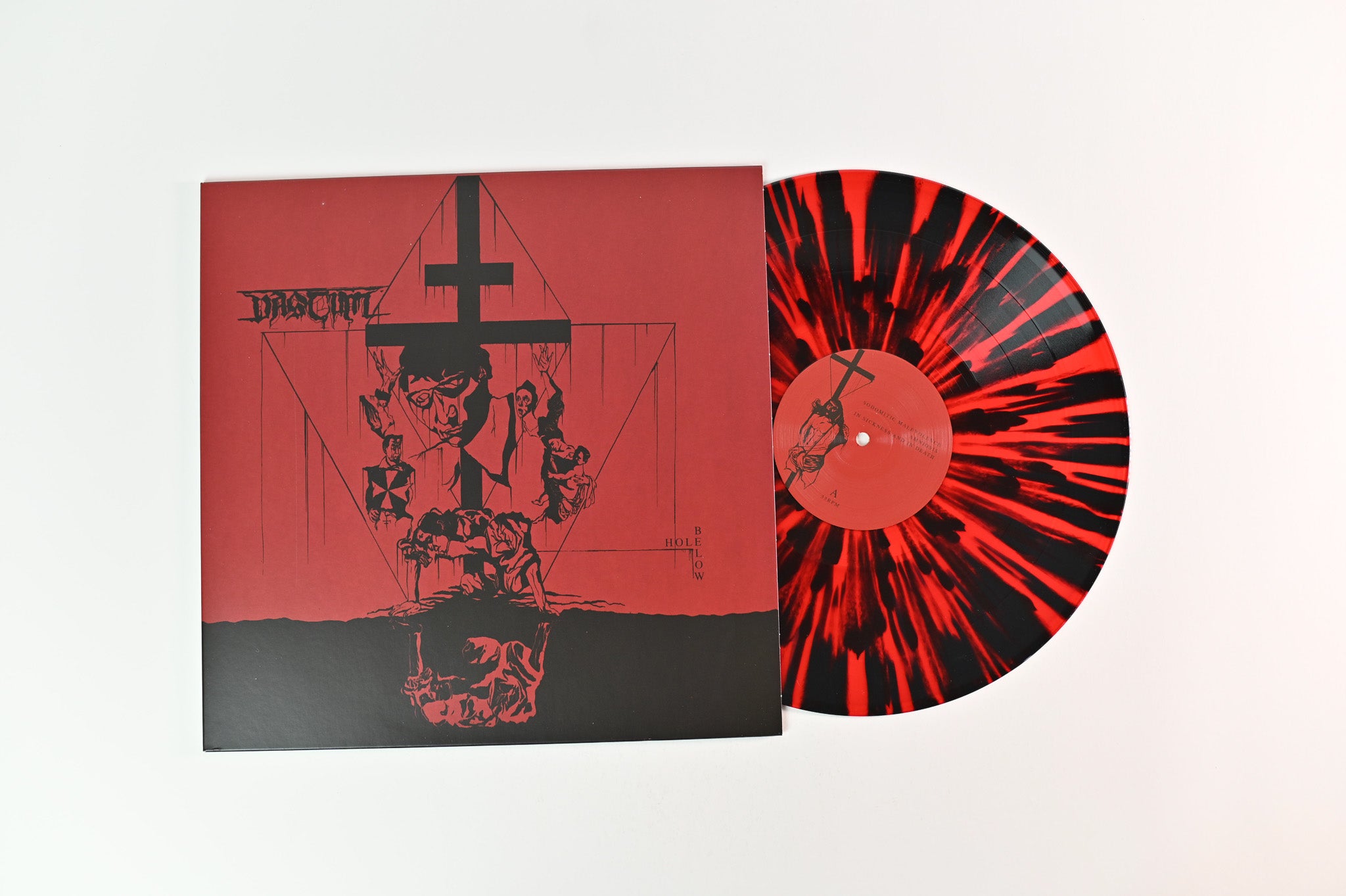 Vastum - Hole Below on 20 Buck Spin Red w/ Black Splatter Reissue