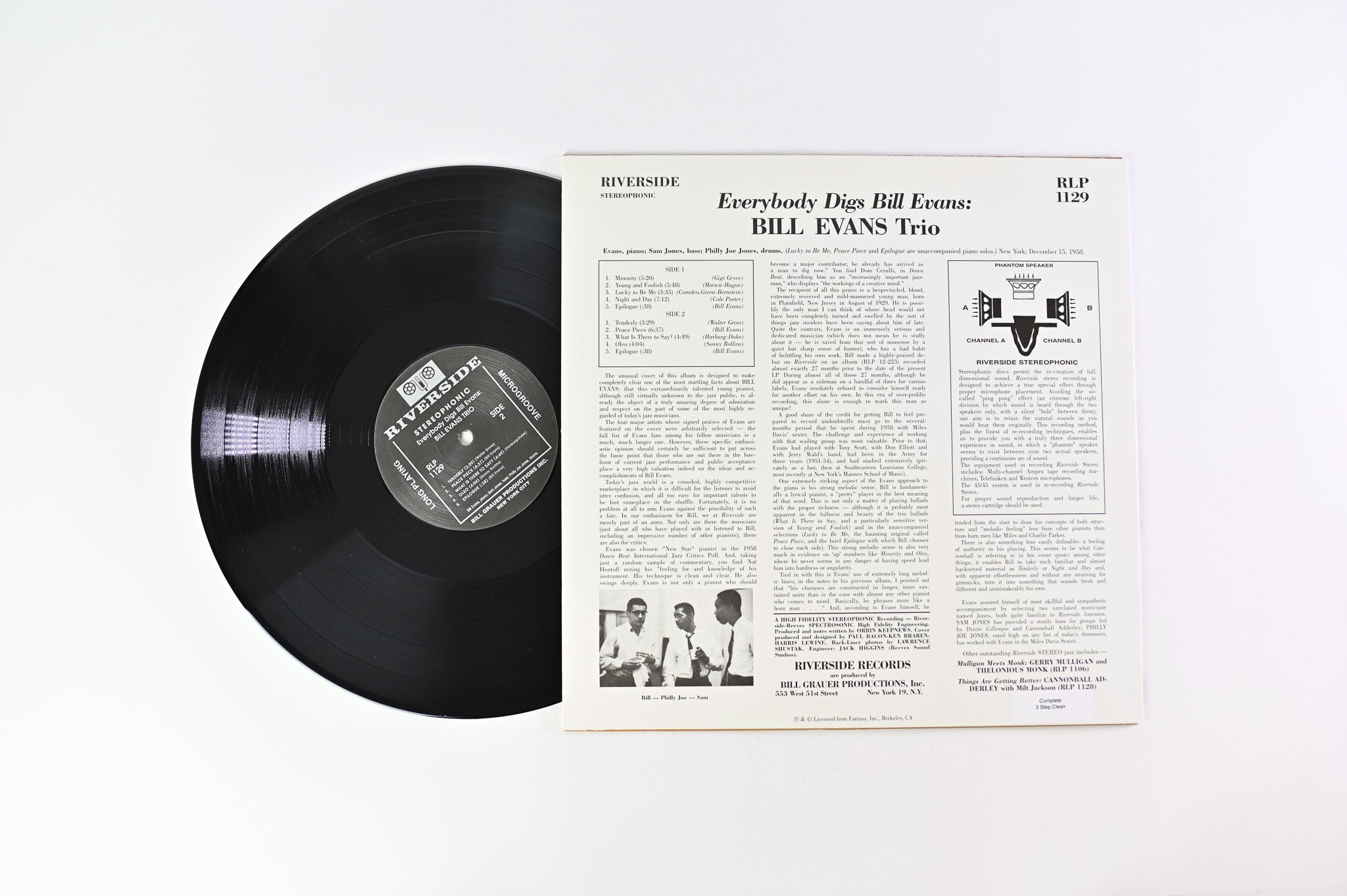 The Bill Evans Trio - Everybody Digs Bill Evans on Riverside/Analogue Productions
